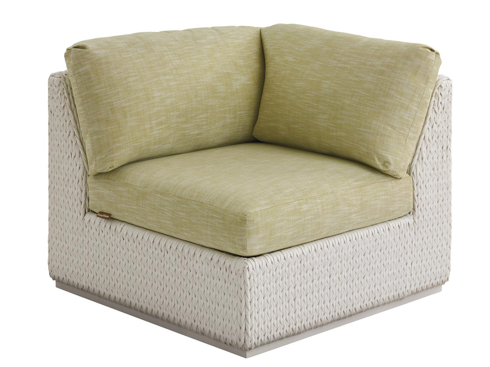 Tommy Bahama Outdoor Old Breeze Promenade Aluminum Wicker Corner Lounge Chair