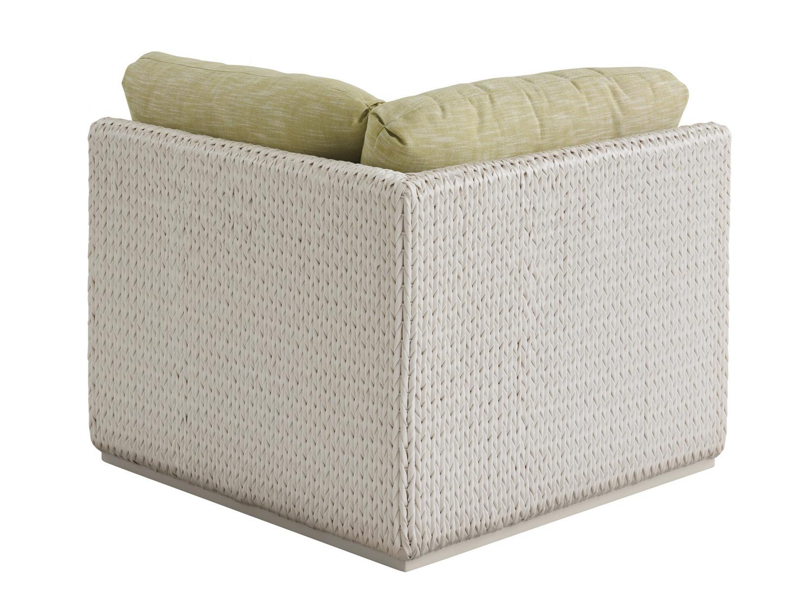 Tommy Bahama Outdoor Old Breeze Promenade Aluminum Wicker Corner Lounge Chair