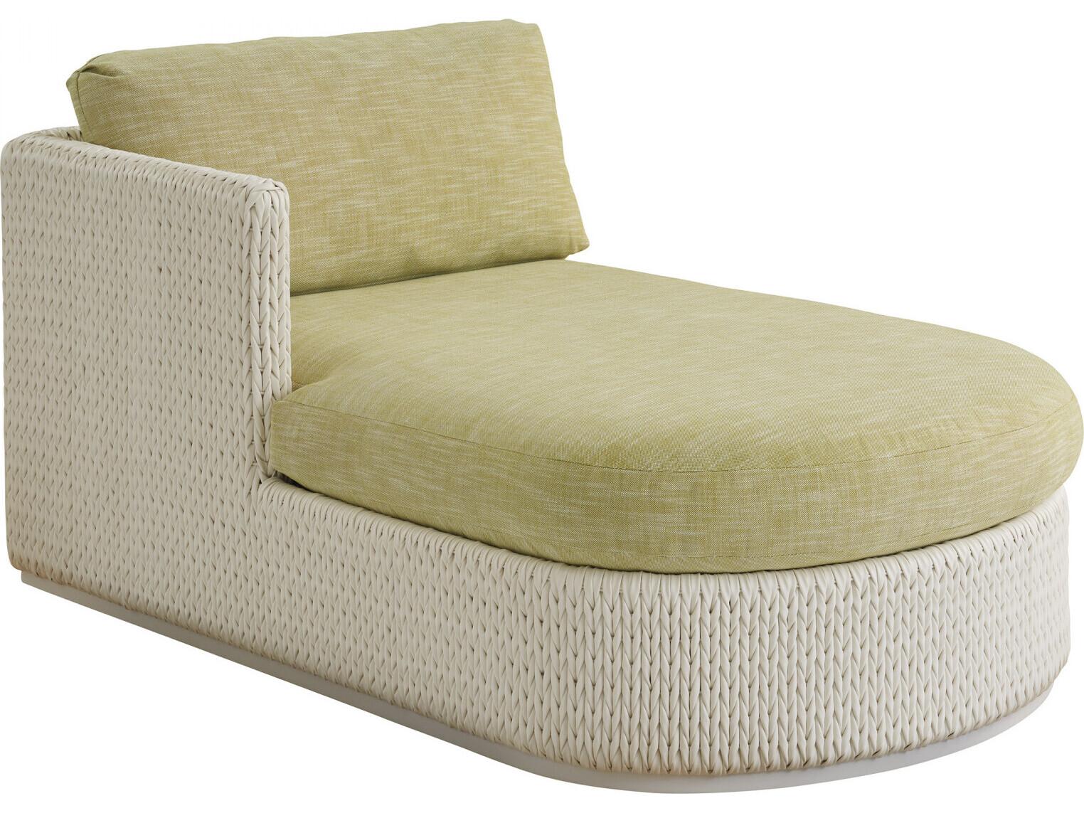 Tommy Bahama Outdoor Old Breeze Promenade Aluminum Wicker Left Arm Chaise Lounge