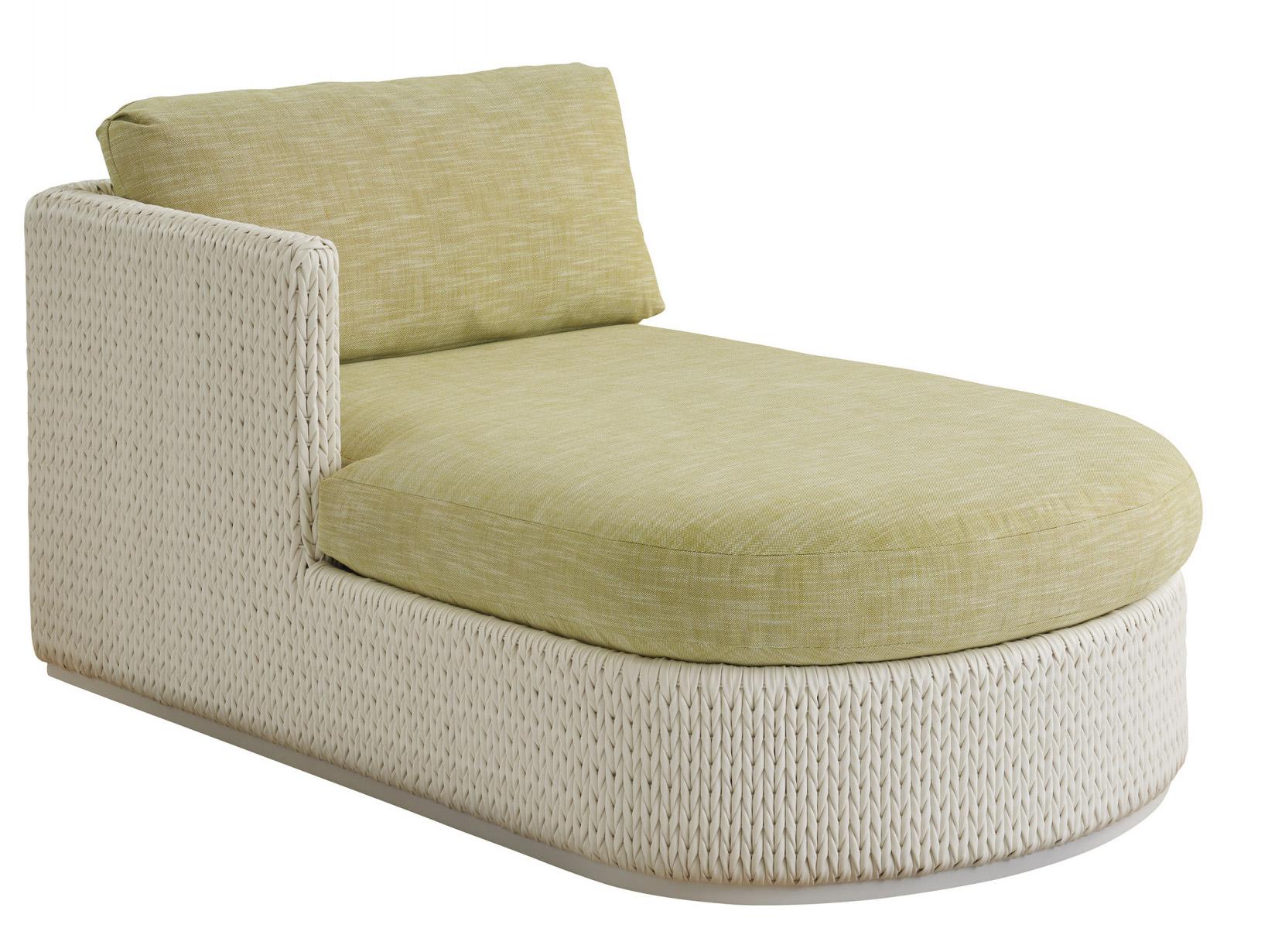 Tommy Bahama Outdoor Old Breeze Promenade Aluminum Wicker Left Arm Chaise Lounge