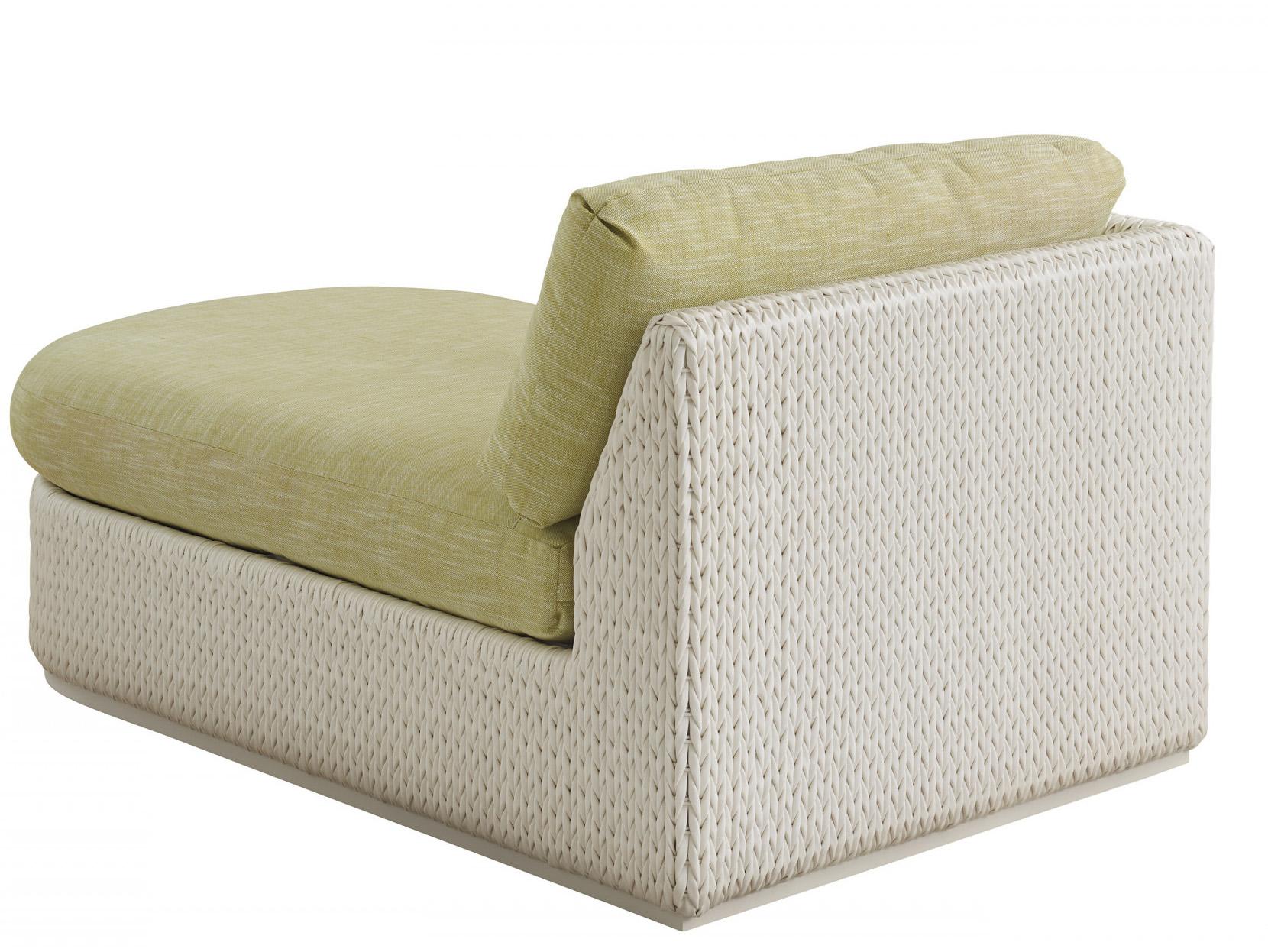 Tommy Bahama Outdoor Old Breeze Promenade Aluminum Wicker Left Arm Chaise Lounge