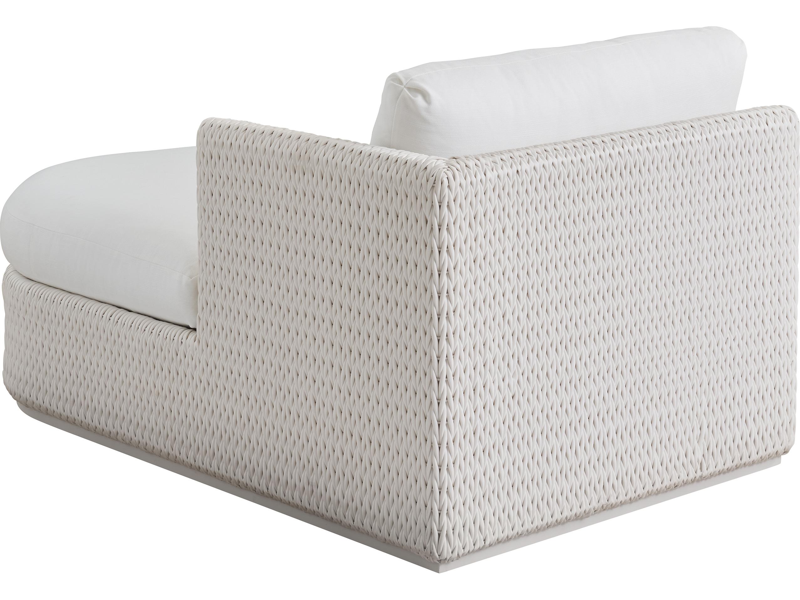 Tommy Bahama Outdoor Ocean Breeze Promenade Aluminum Wicker Right Arm Chaise Lounge