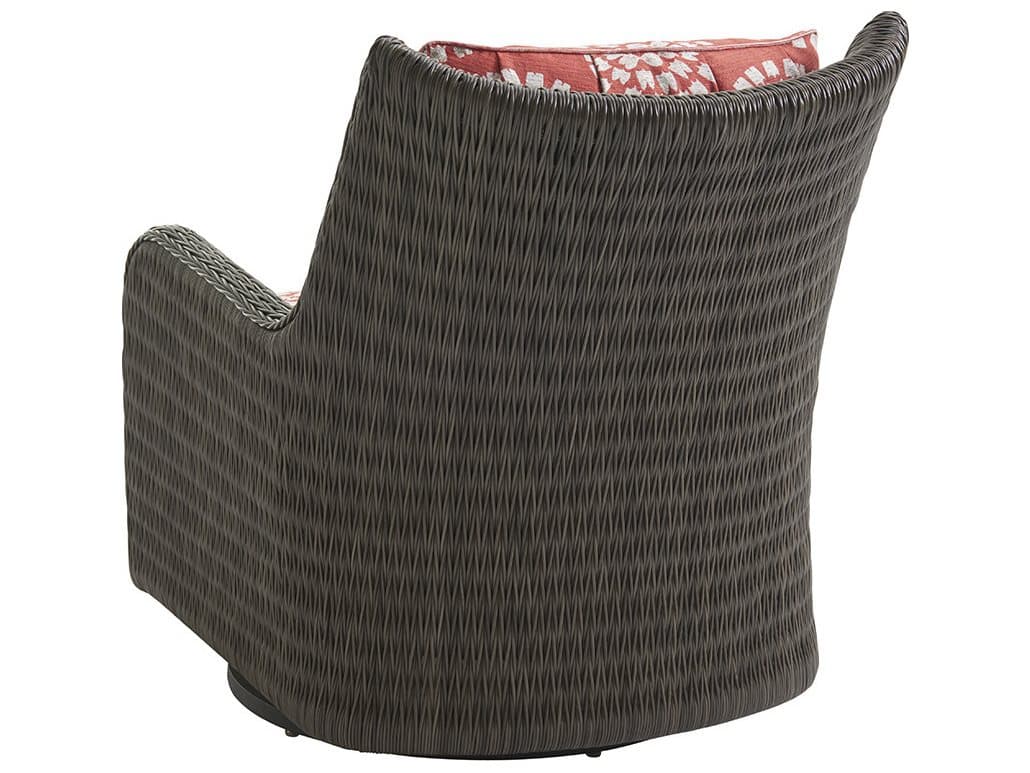 Tommy Bahama Outdoor Cypress Point Ocean Terrace Wicker Occasional Swivel Glider Chair