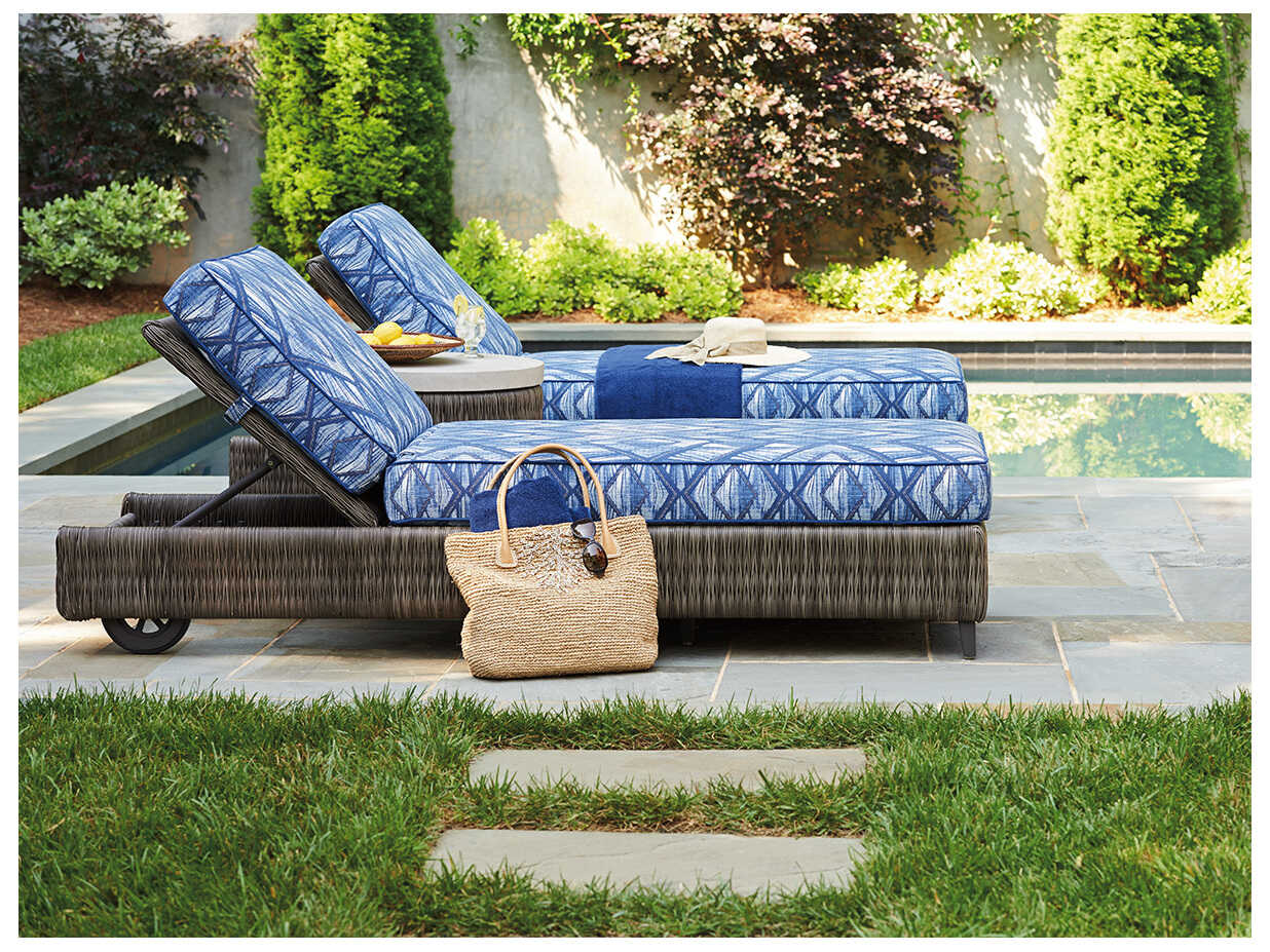Tommy Bahama Outdoor Cypress Point Ocean Terrace Wicker Chaise Lounge
