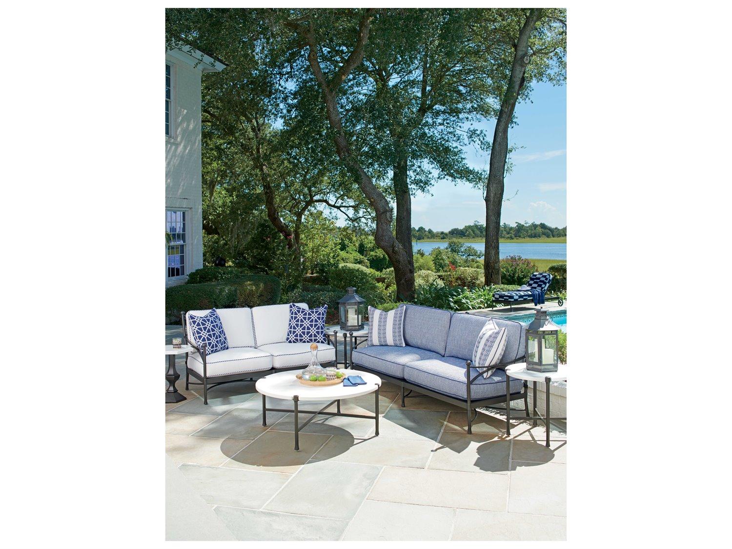 Tommy Bahama Outdoor Pavlova Aluminum Round Coffee Table