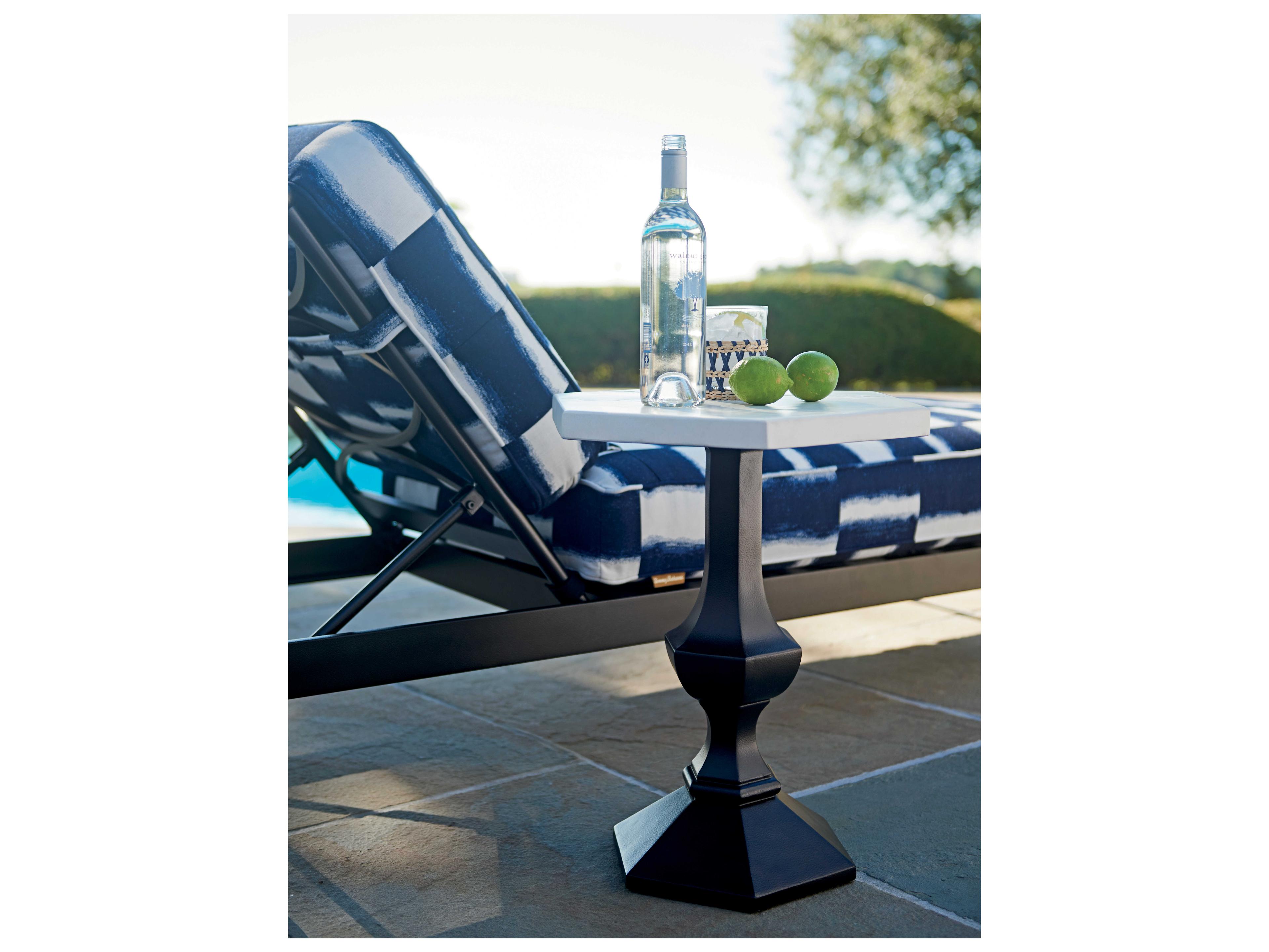 Tommy Bahama Outdoor Pavlova Aluminum Hexagonal Accent Table