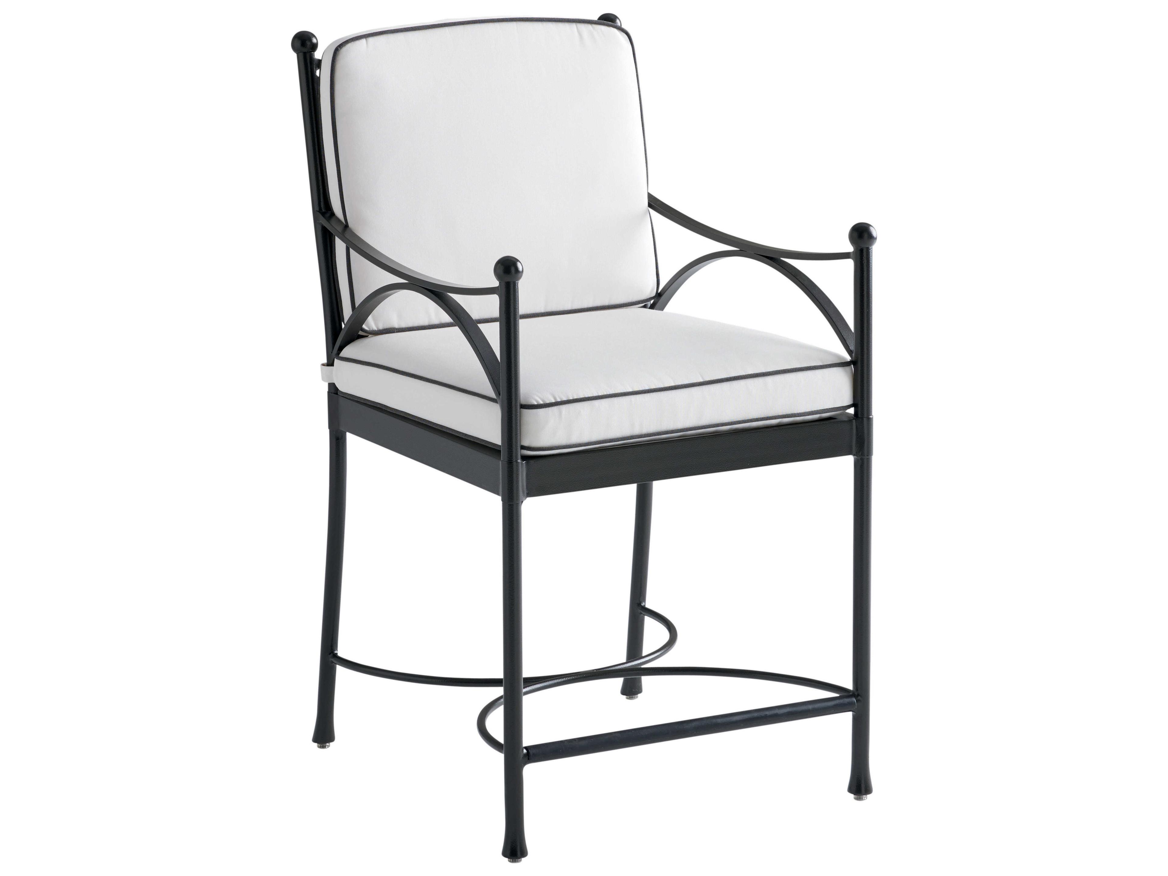 Tommy Bahama Outdoor Pavlova Aluminum Counter Stool with Cushion Set