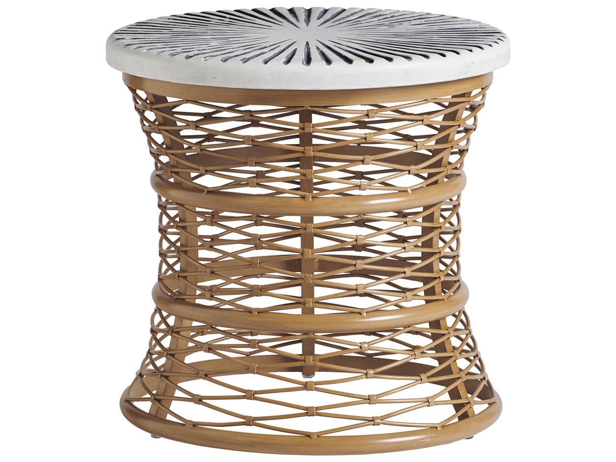 Tommy Bahama Outdoor Key Largo Aluminum Round End Table