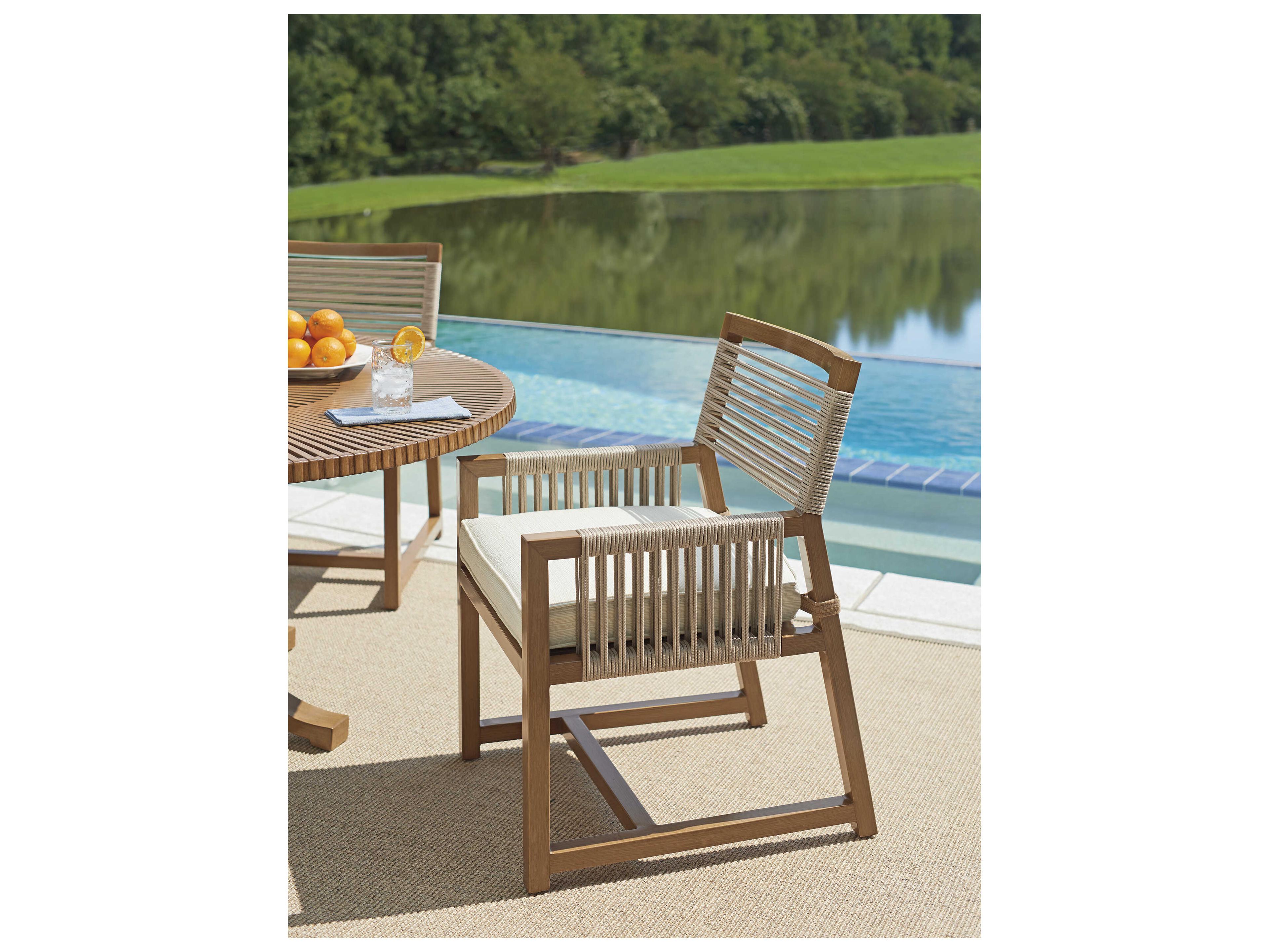 Tommy Bahama Outdoor St Tropez Aluminum Dining Arm Chair