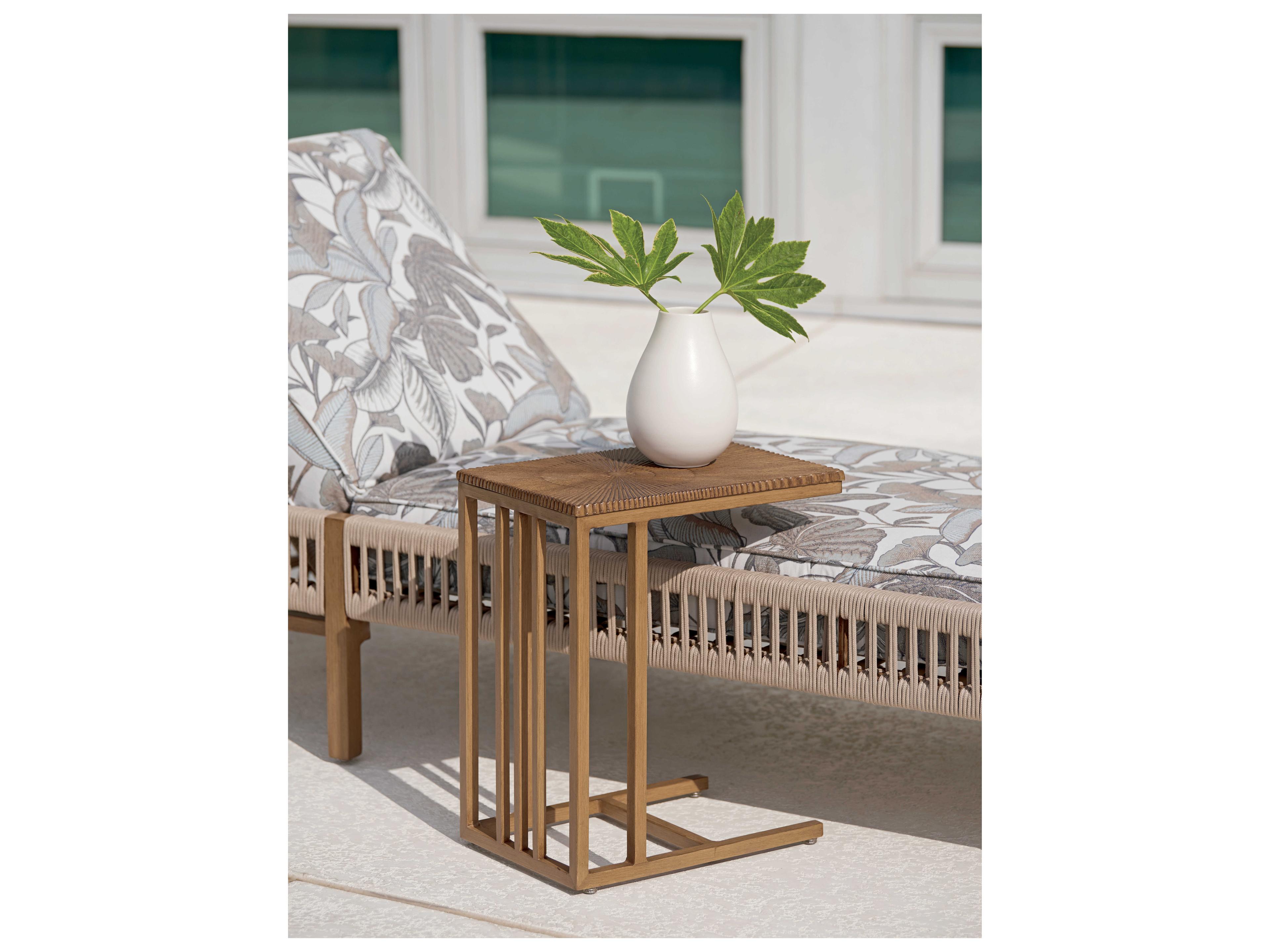 Tommy Bahama Outdoor St Tropez Wrought Aluminum Rectangular Spot Table