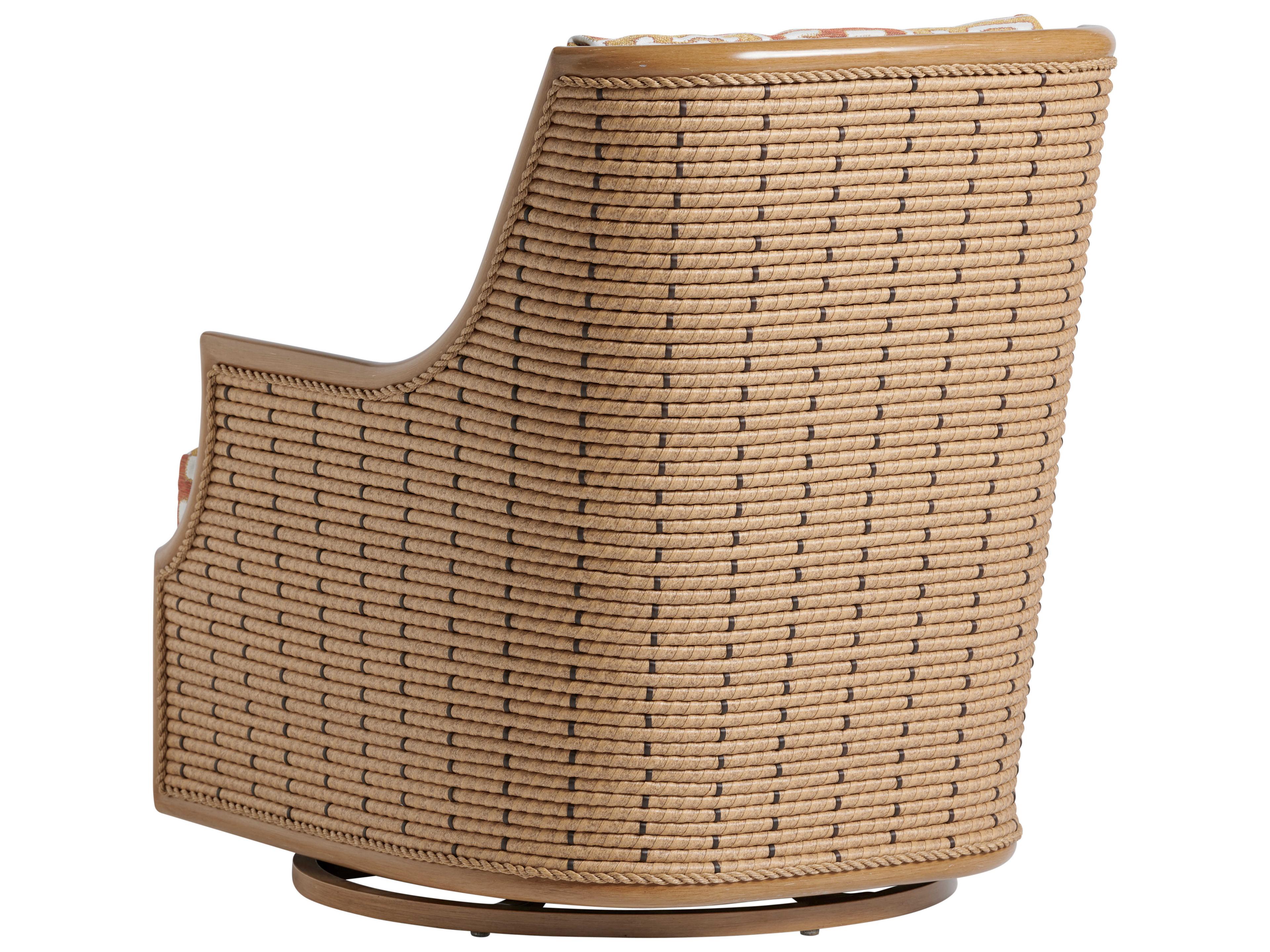 Tommy Bahama Outdoor Los Altos Valley View Wicker Swivel Glider Lounge Chair
