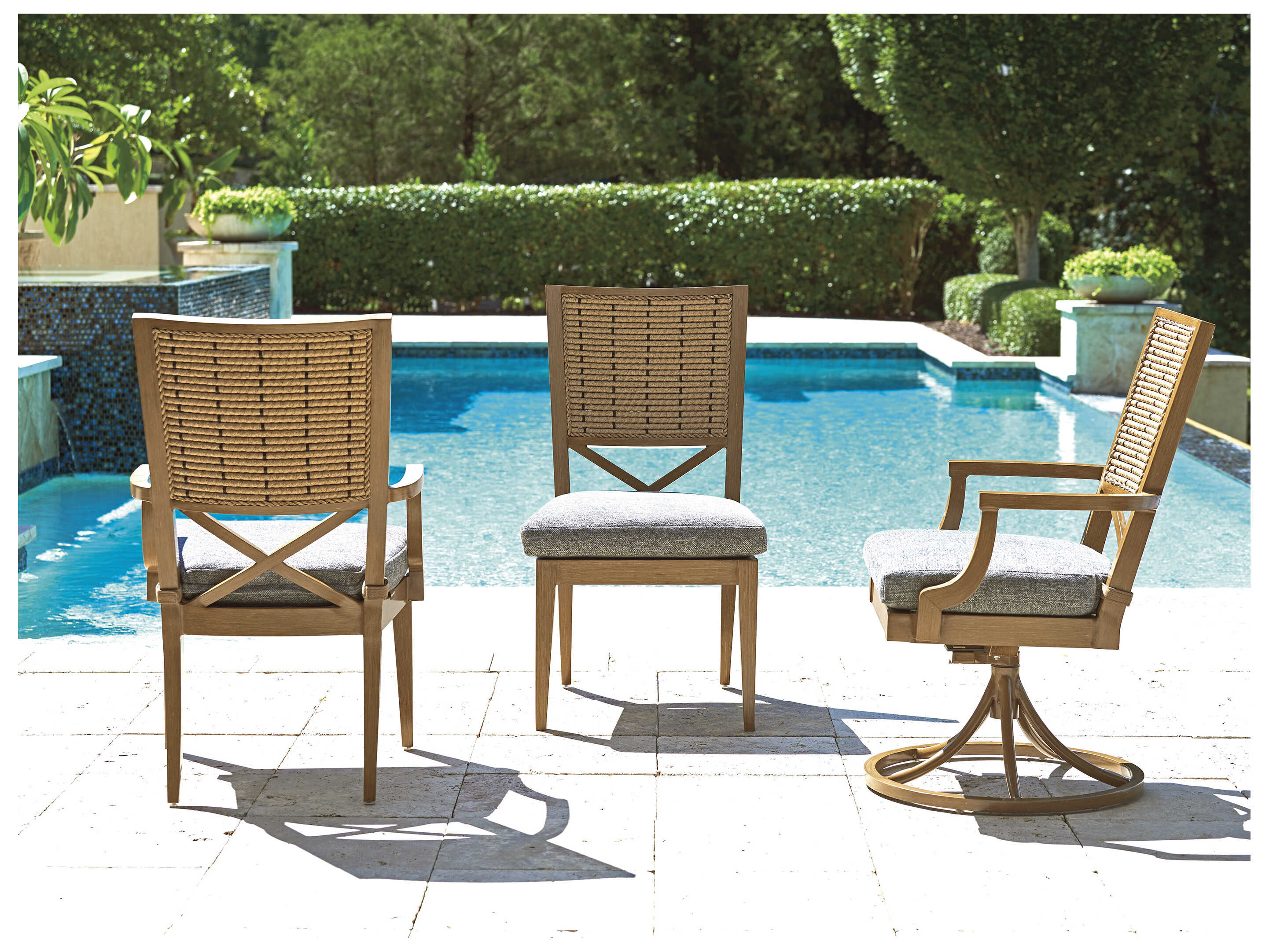 Tommy Bahama Outdoor Los Altos Valley View Wicker Dining Arm Chair