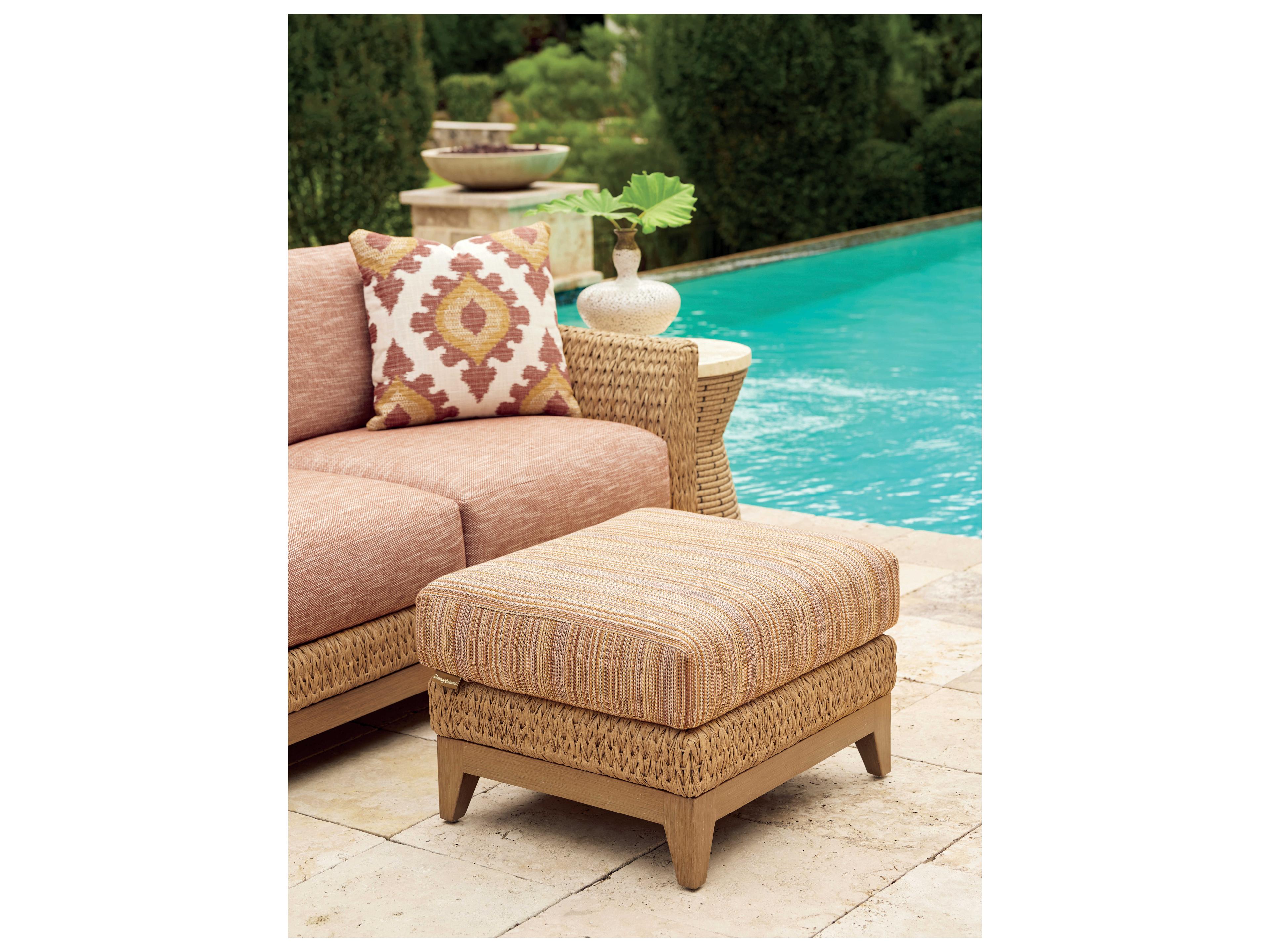 Tommy Bahama Outdoor Los Altos Valley View Wicker Ottoman