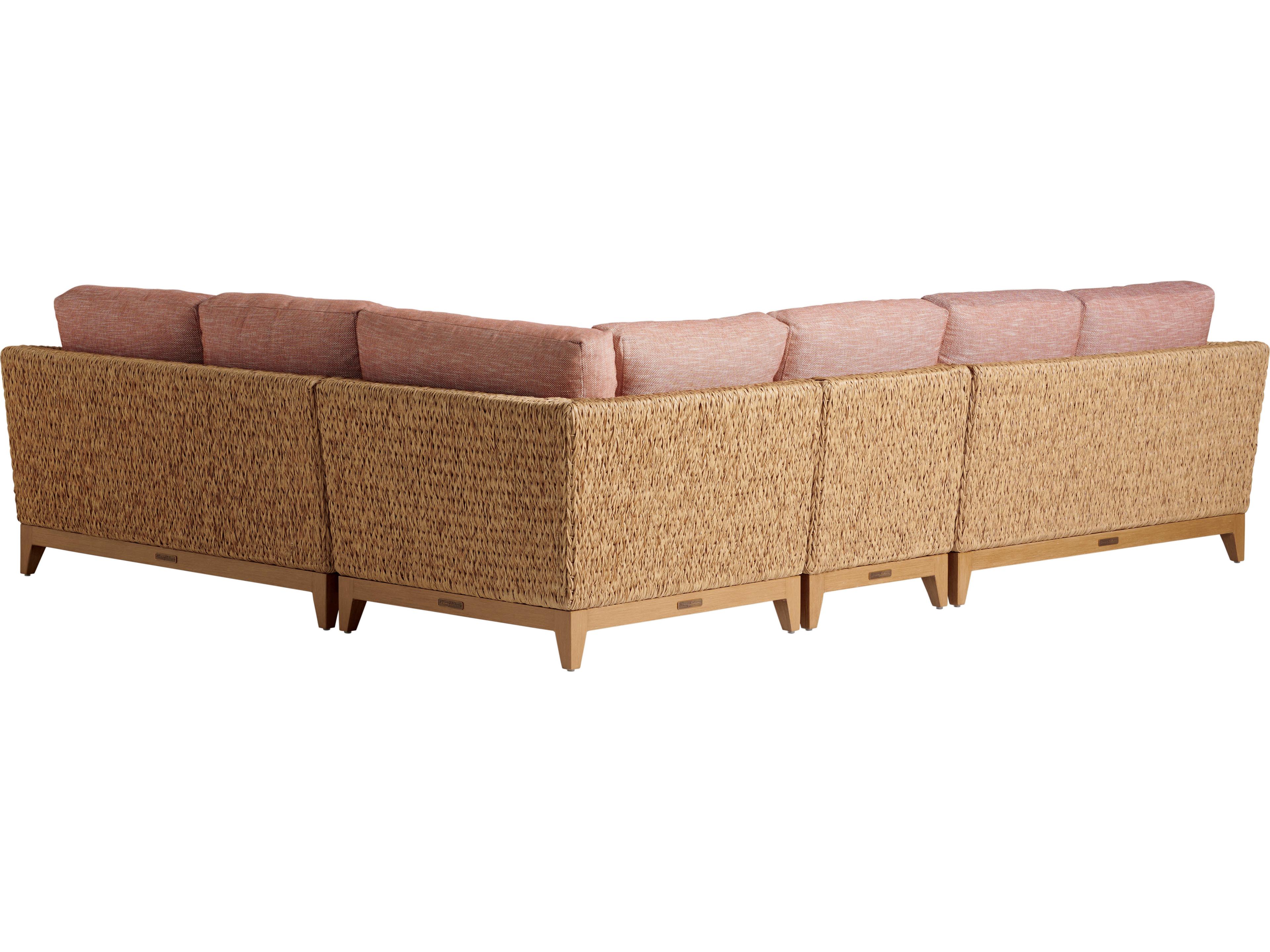 Tommy Bahama Outdoor Los Altos Valley View Wicker Sectional Lounge Set