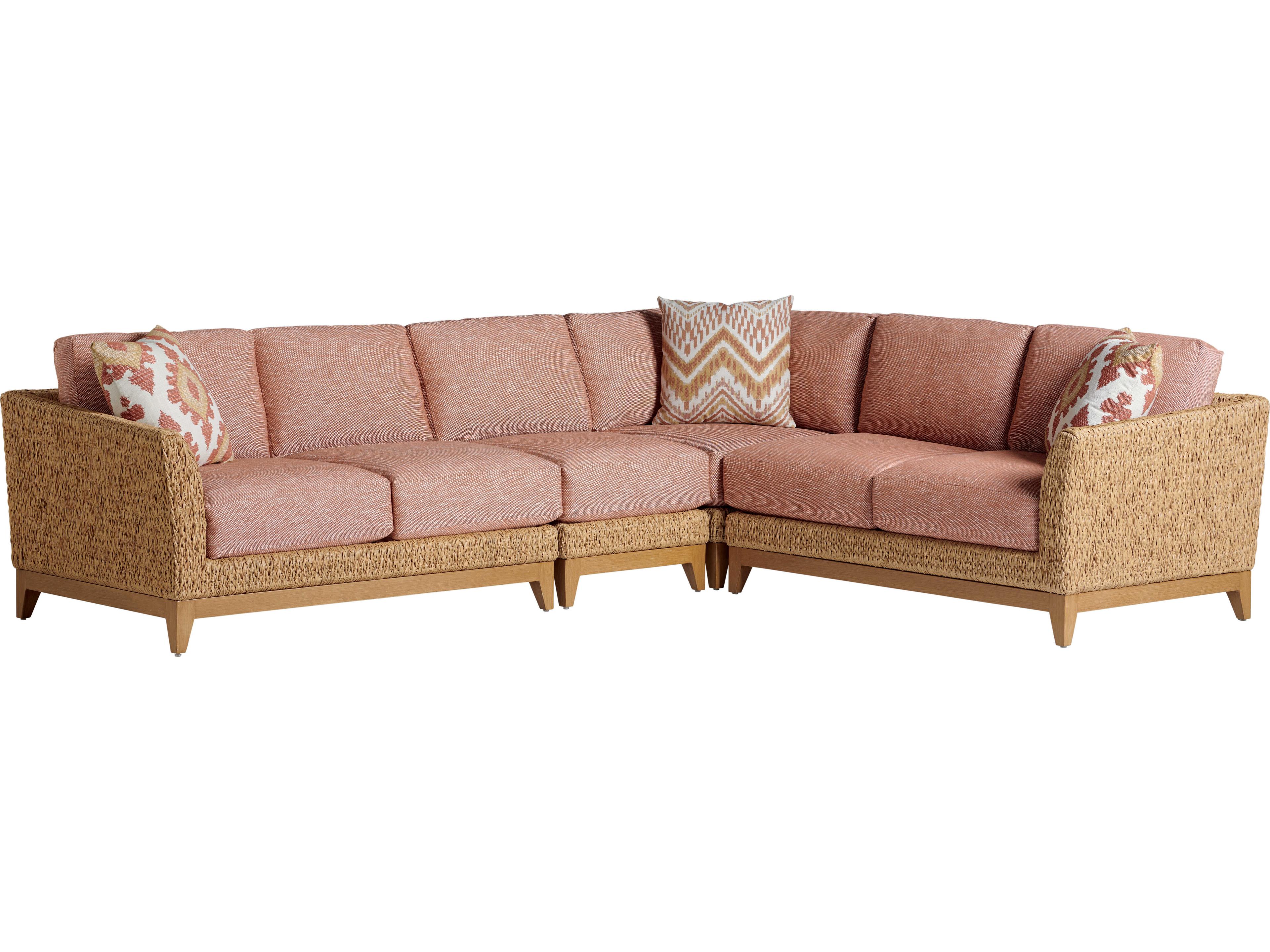 Tommy Bahama Outdoor Los Altos Valley View Wicker Left Arm Loveseat