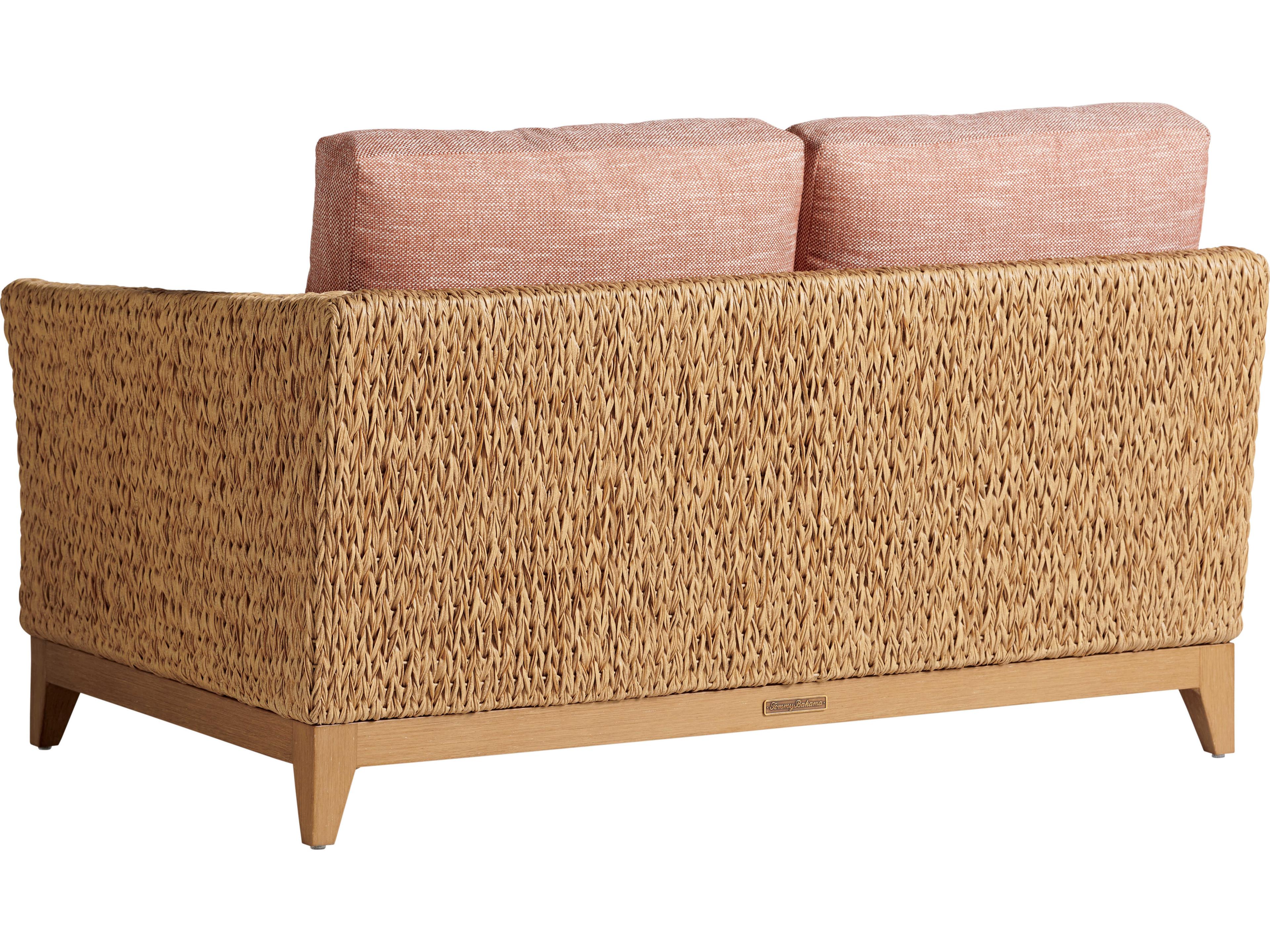 Tommy Bahama Outdoor Los Altos Valley View Wicker Right Arm Loveseat