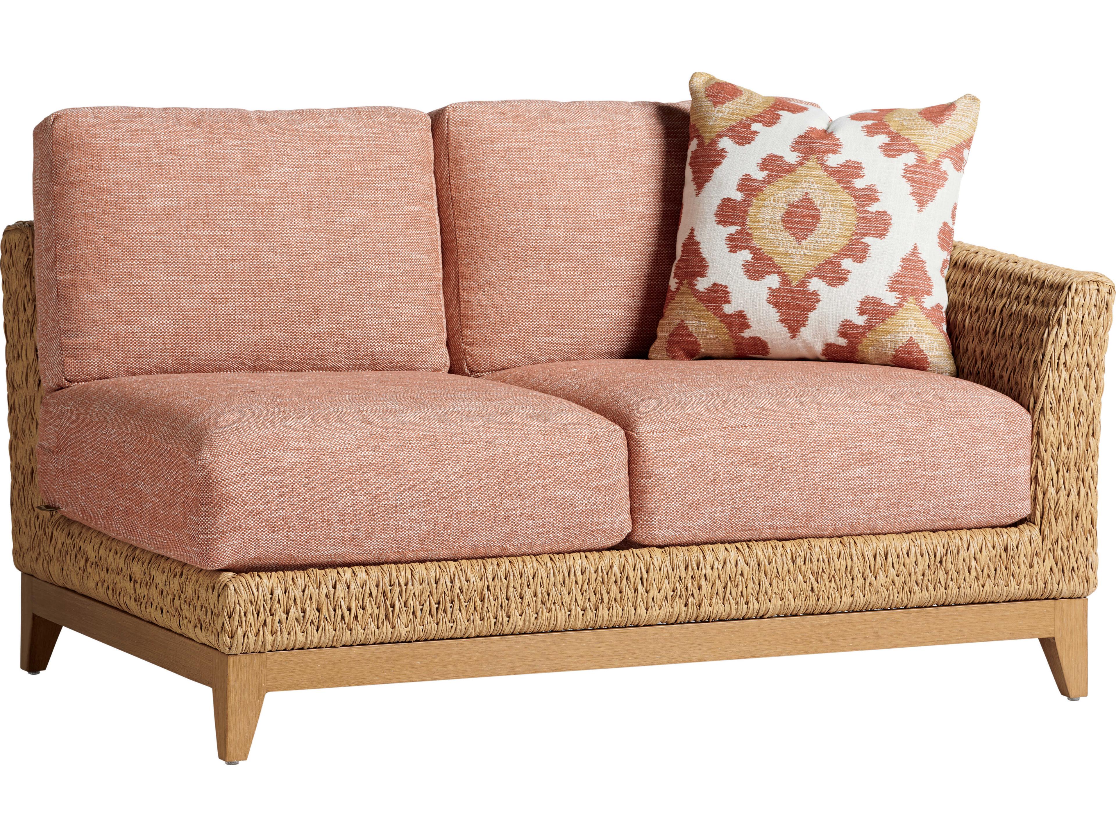 Tommy Bahama Outdoor Los Altos Valley View Wicker Right Arm Loveseat