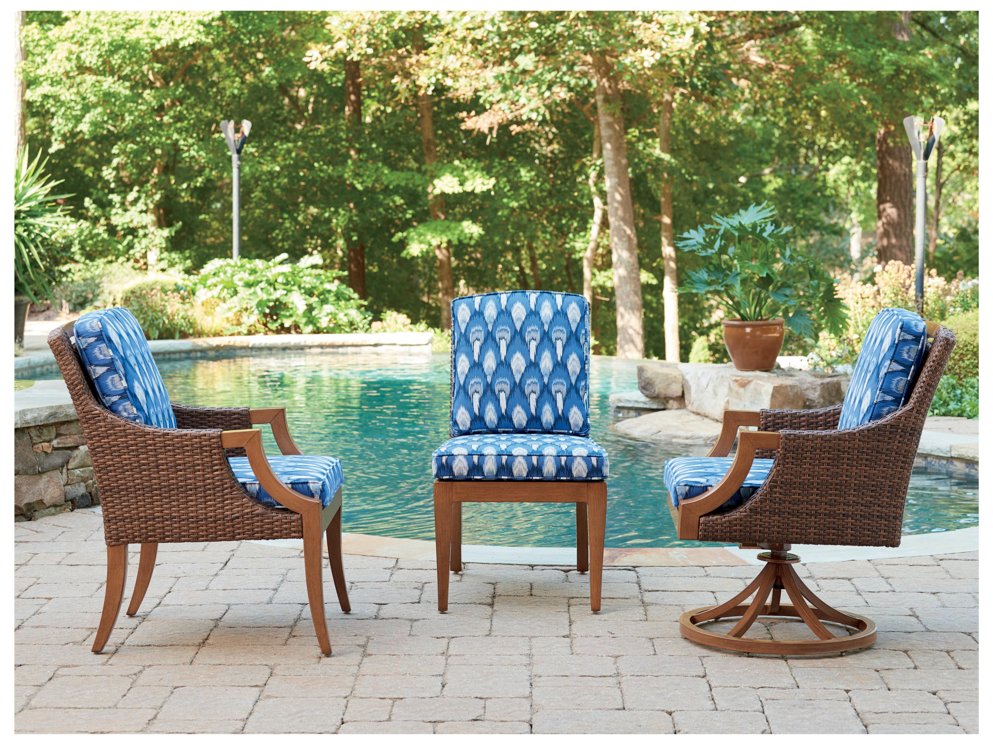 Tommy Bahama Outdoor Harbor Isle Wicker Dining Side Chair