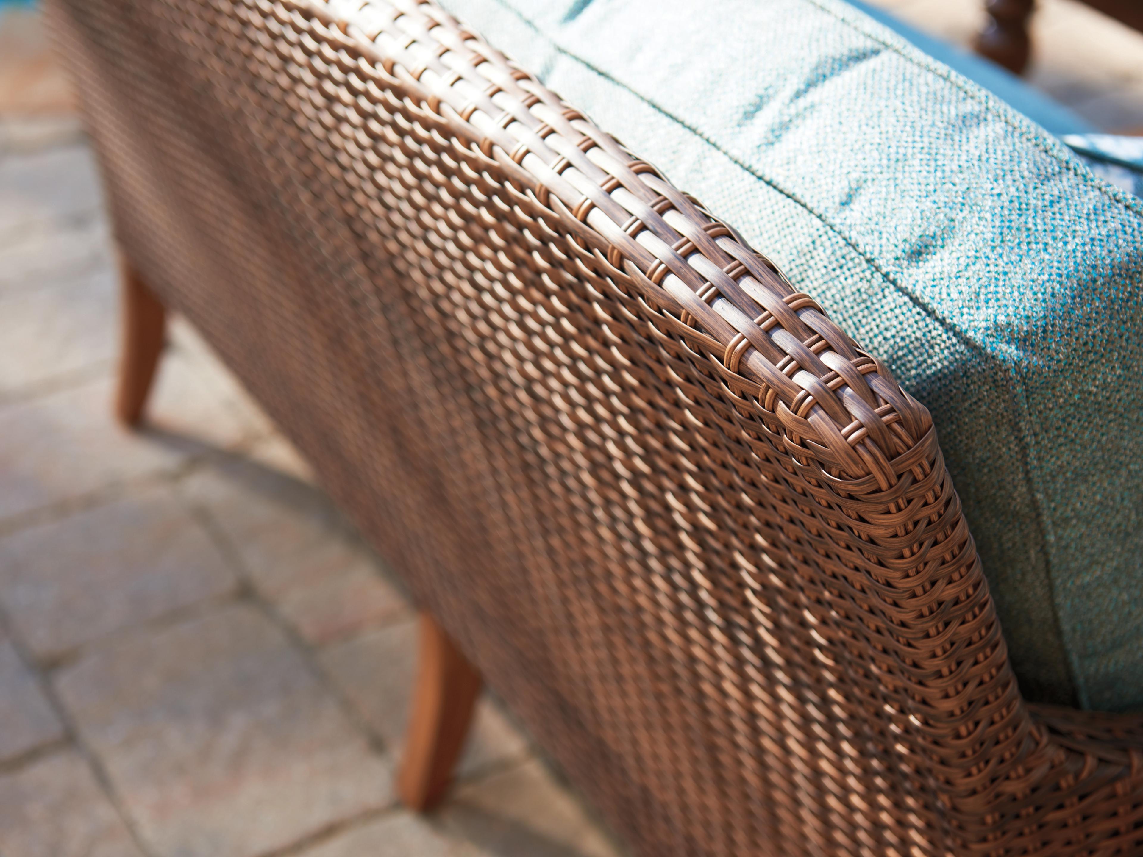 Tommy Bahama Outdoor Harbor Isle Aluminum Wicker Loveseat