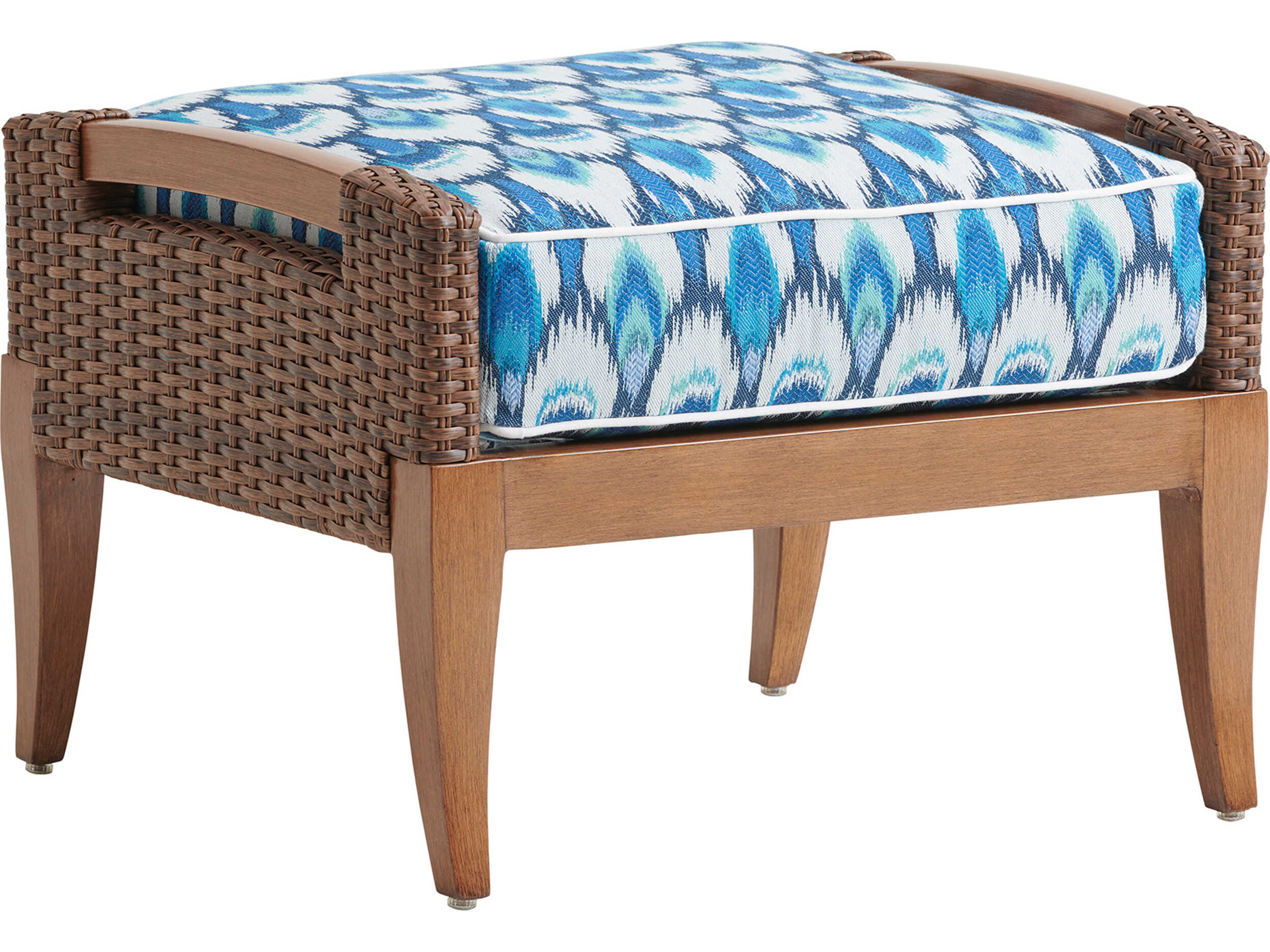 Tommy Bahama Outdoor Harbor Isle Wicker Ottoman