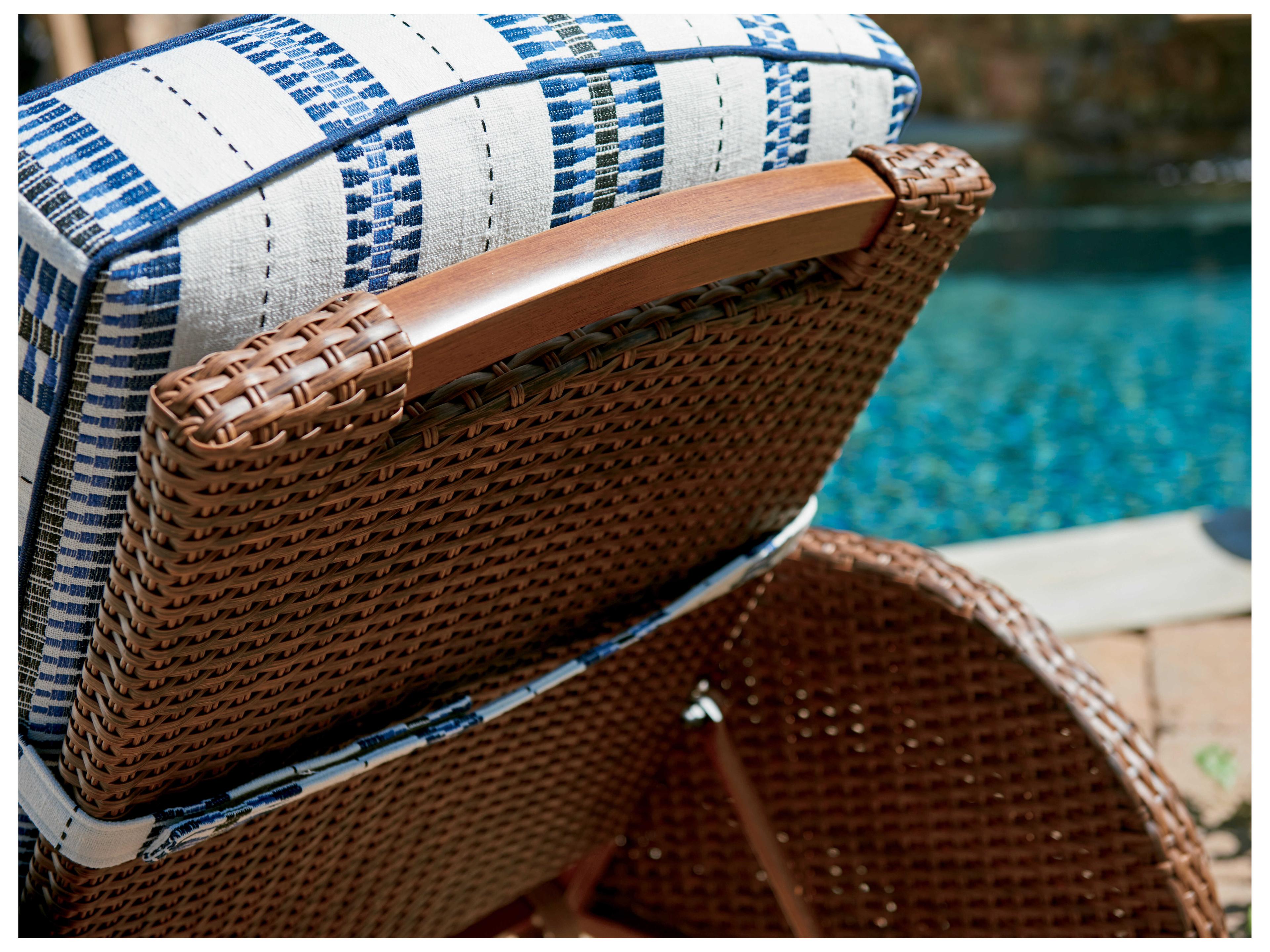 Tommy Bahama Outdoor Harbor Isle Wicker Chaise Lounge