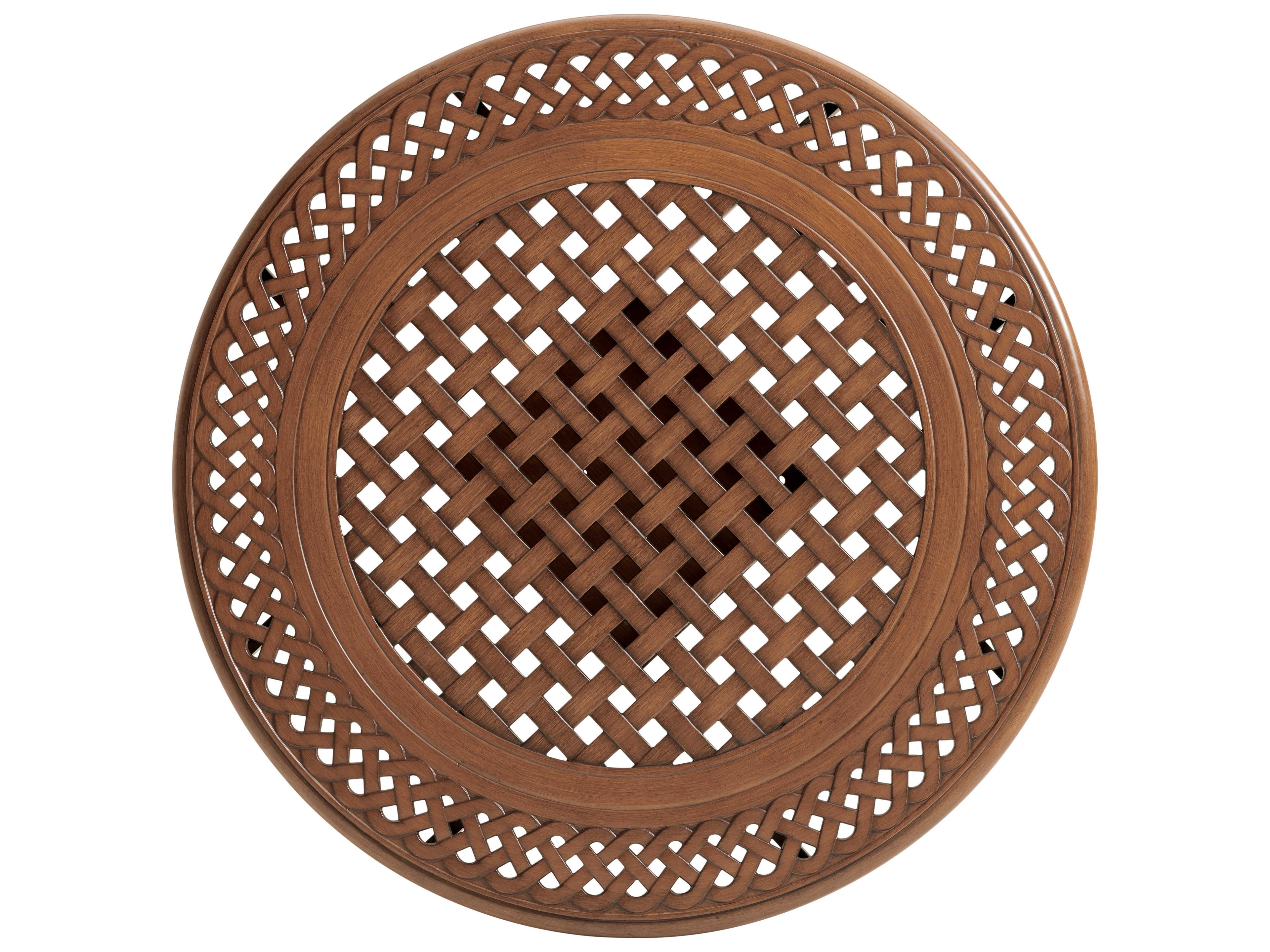 Tommy Bahama Outdoor Harbor Isle Aluminum Round Bar Counter Table