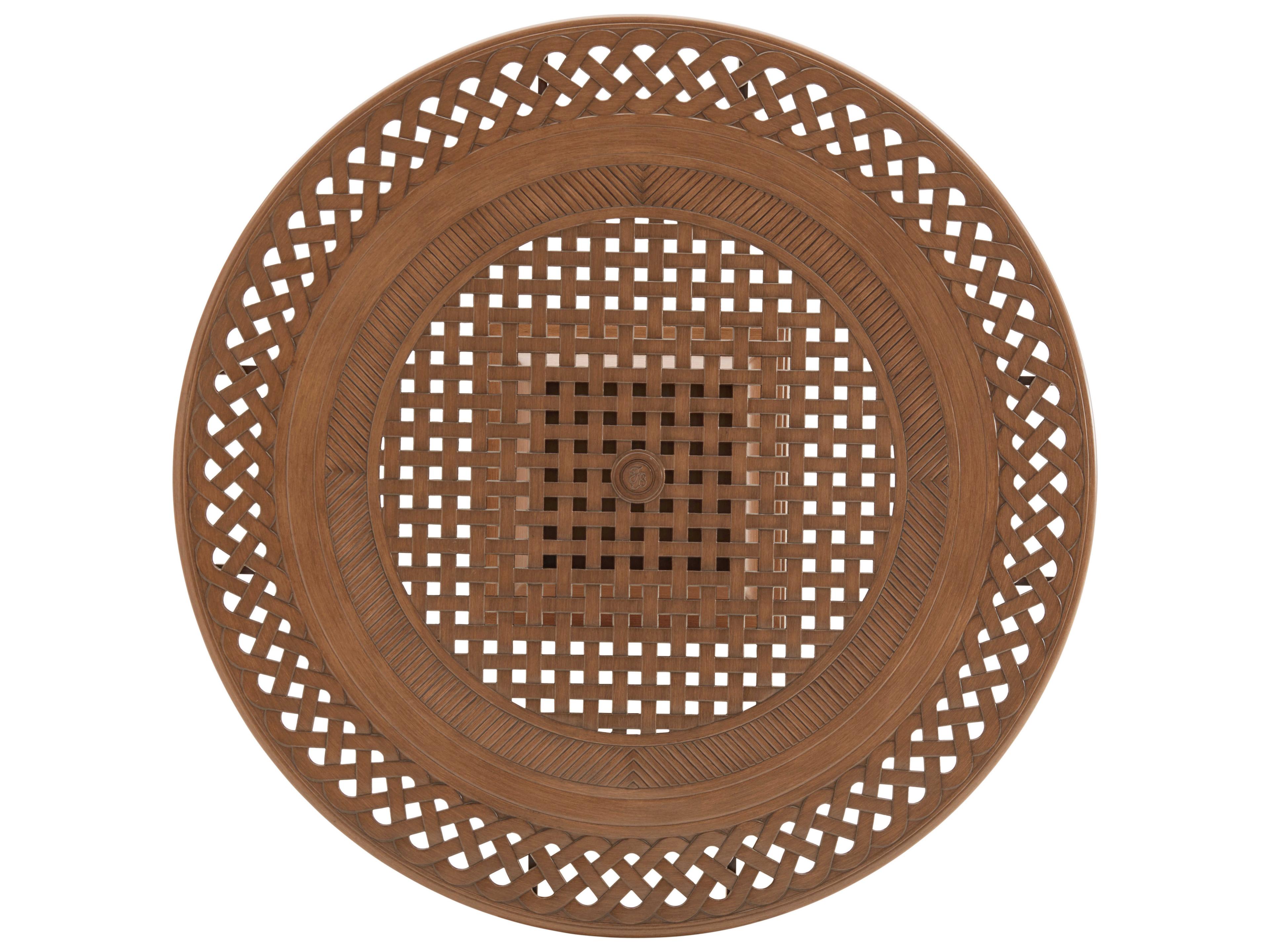 Tommy Bahama Outdoor Harbor Isle Aluminum Round Dining Table