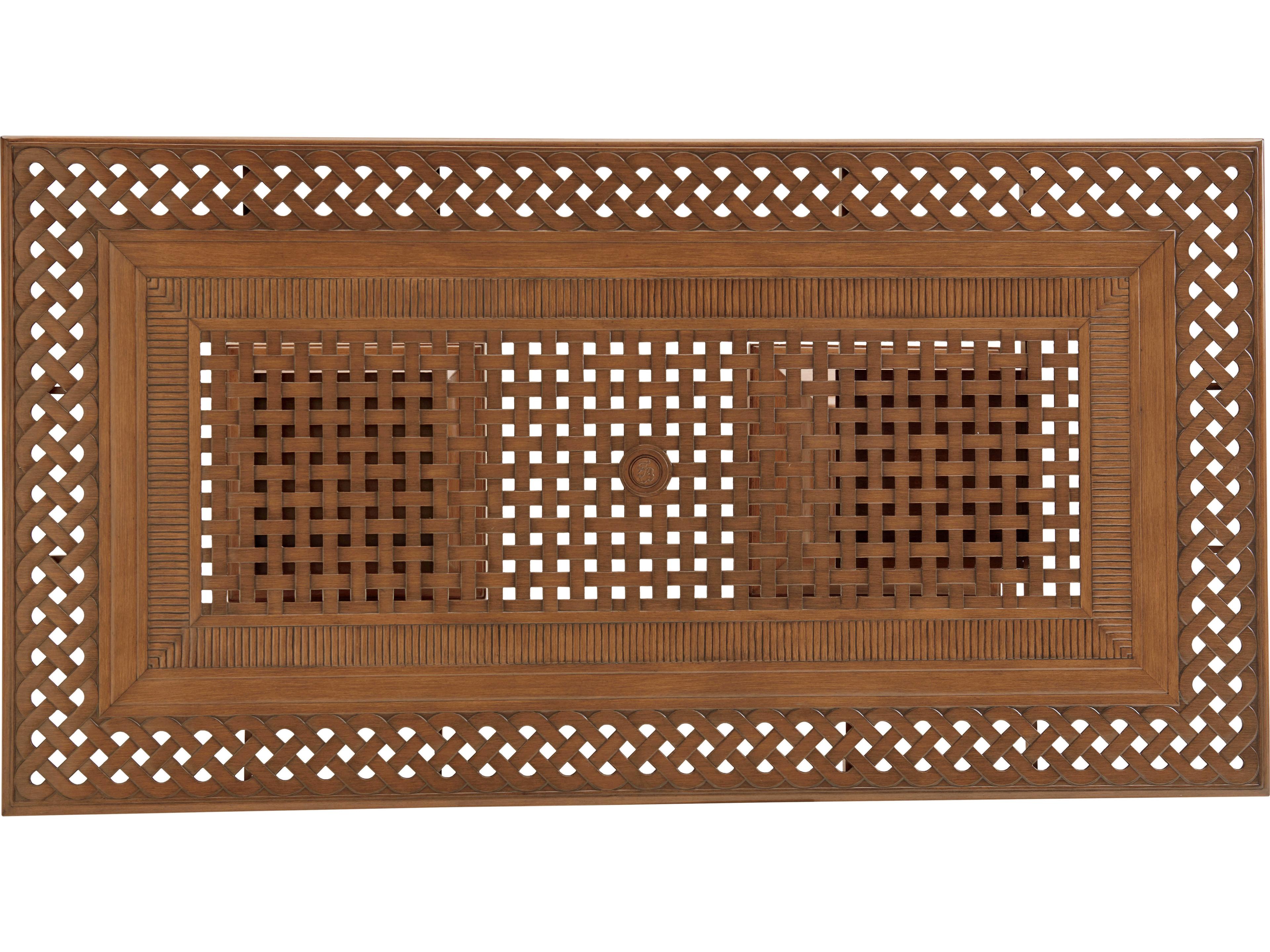 Tommy Bahama Outdoor Harbor Isle Aluminum Rectangular Dining Table