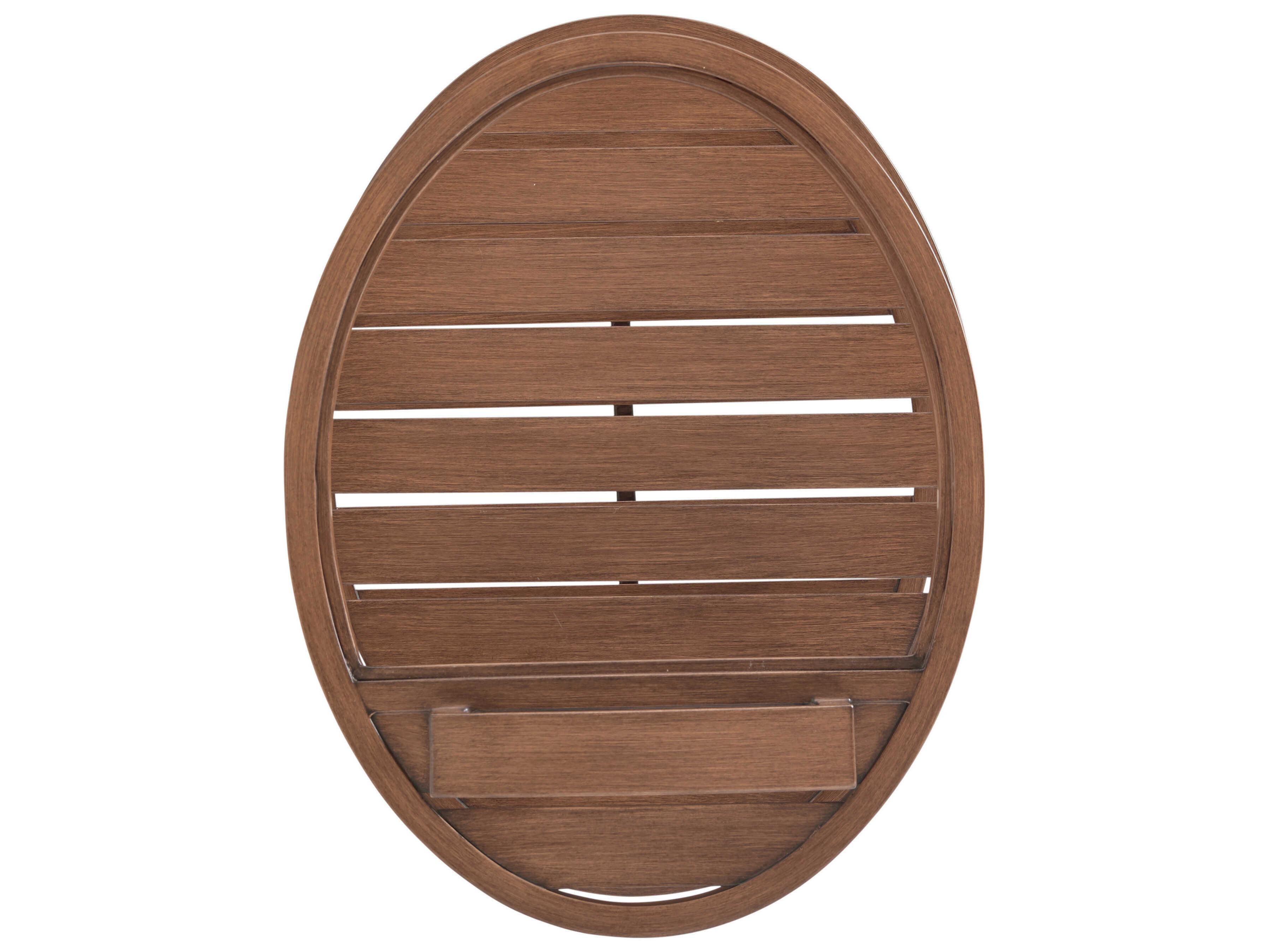 Tommy Bahama Outdoor Harbor Isle Aluminum Tiered Glass Top End Table