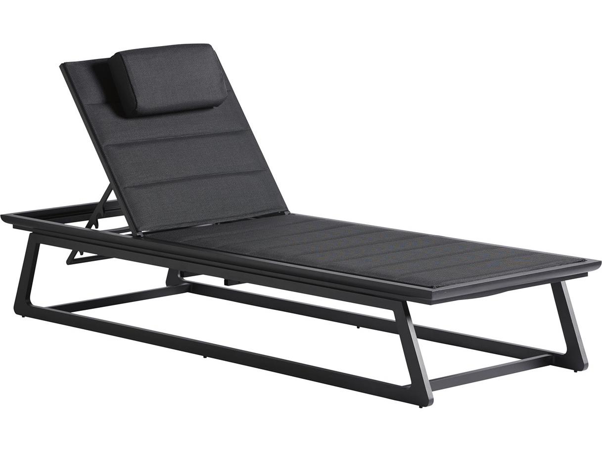 Tommy Bahama Outdoor South Beach Aluminum Dark Graphite Chaise Lounge