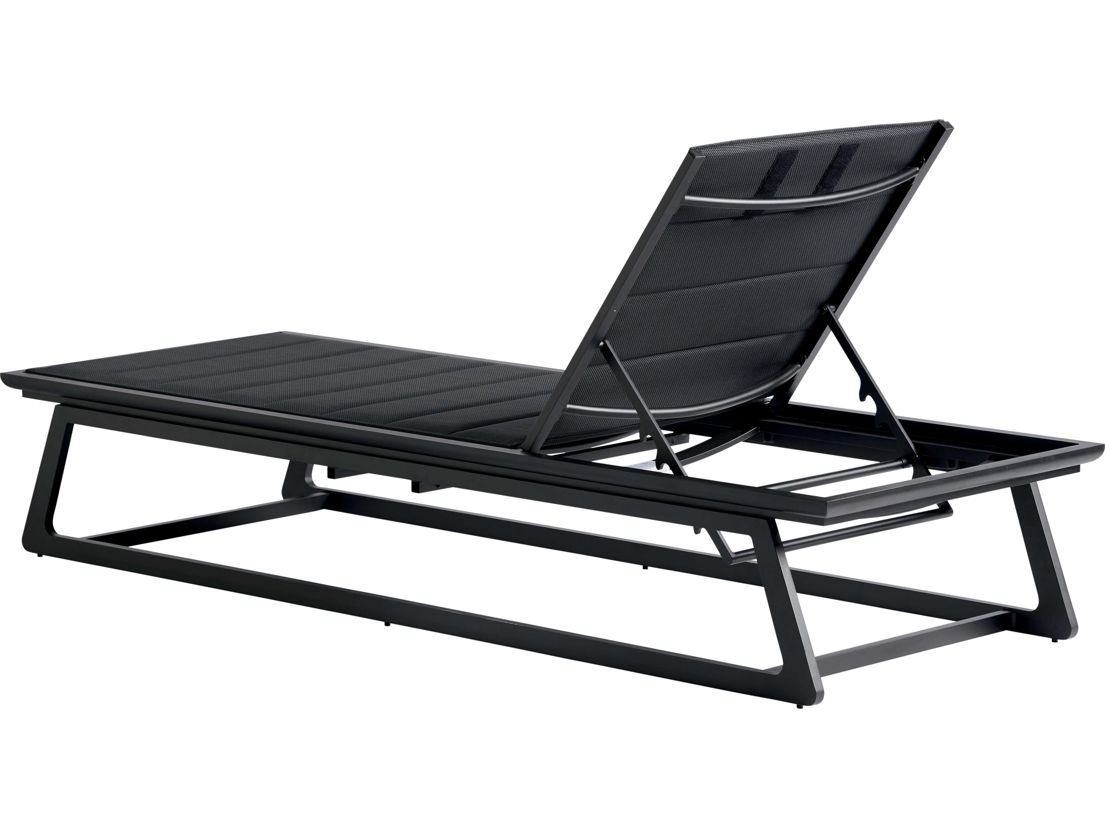 Tommy Bahama Outdoor South Beach Aluminum Dark Graphite Chaise Lounge