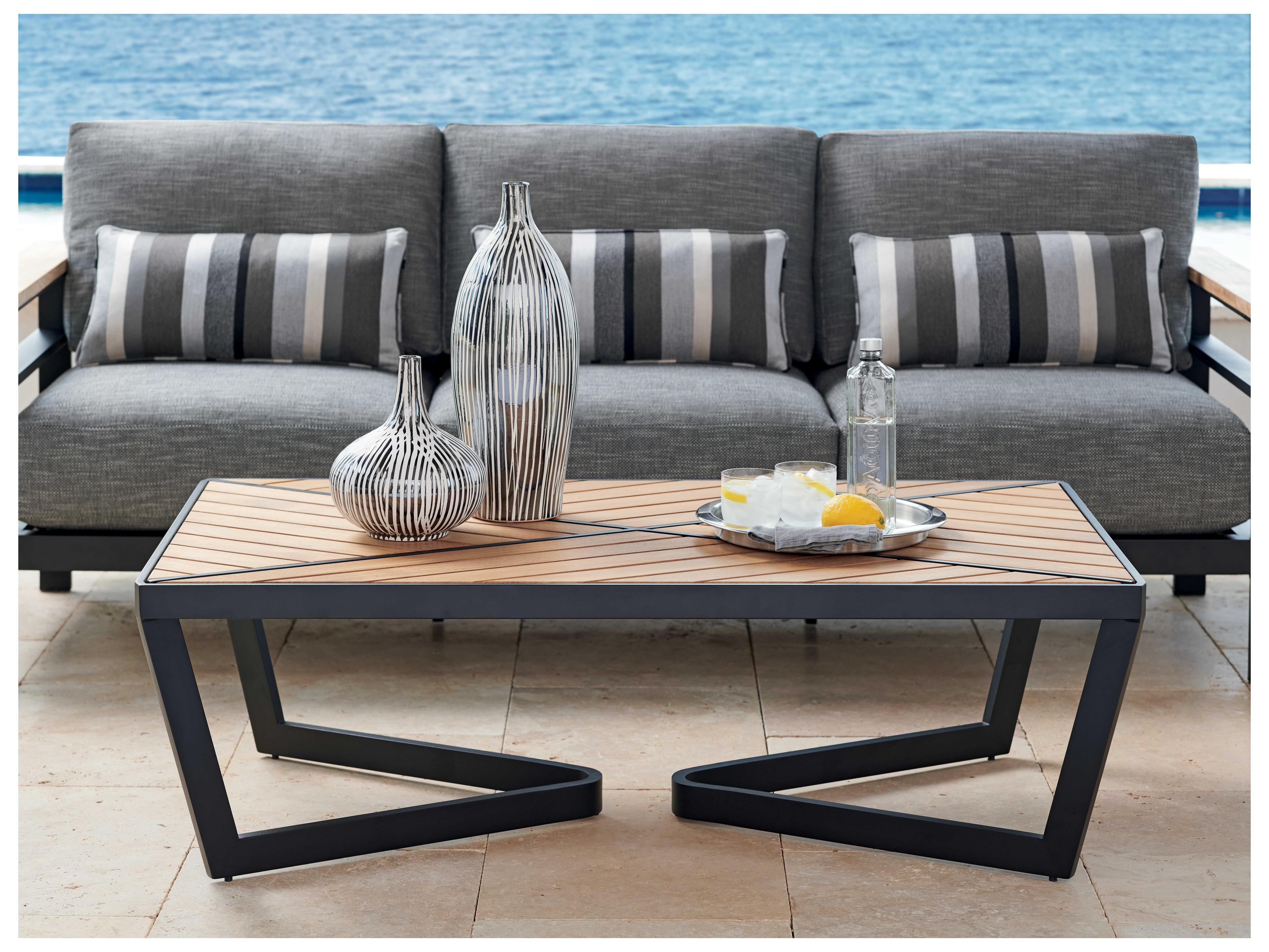 Tommy Bahama Outdoor South Beach Aluminum Rectangular Coffee Table