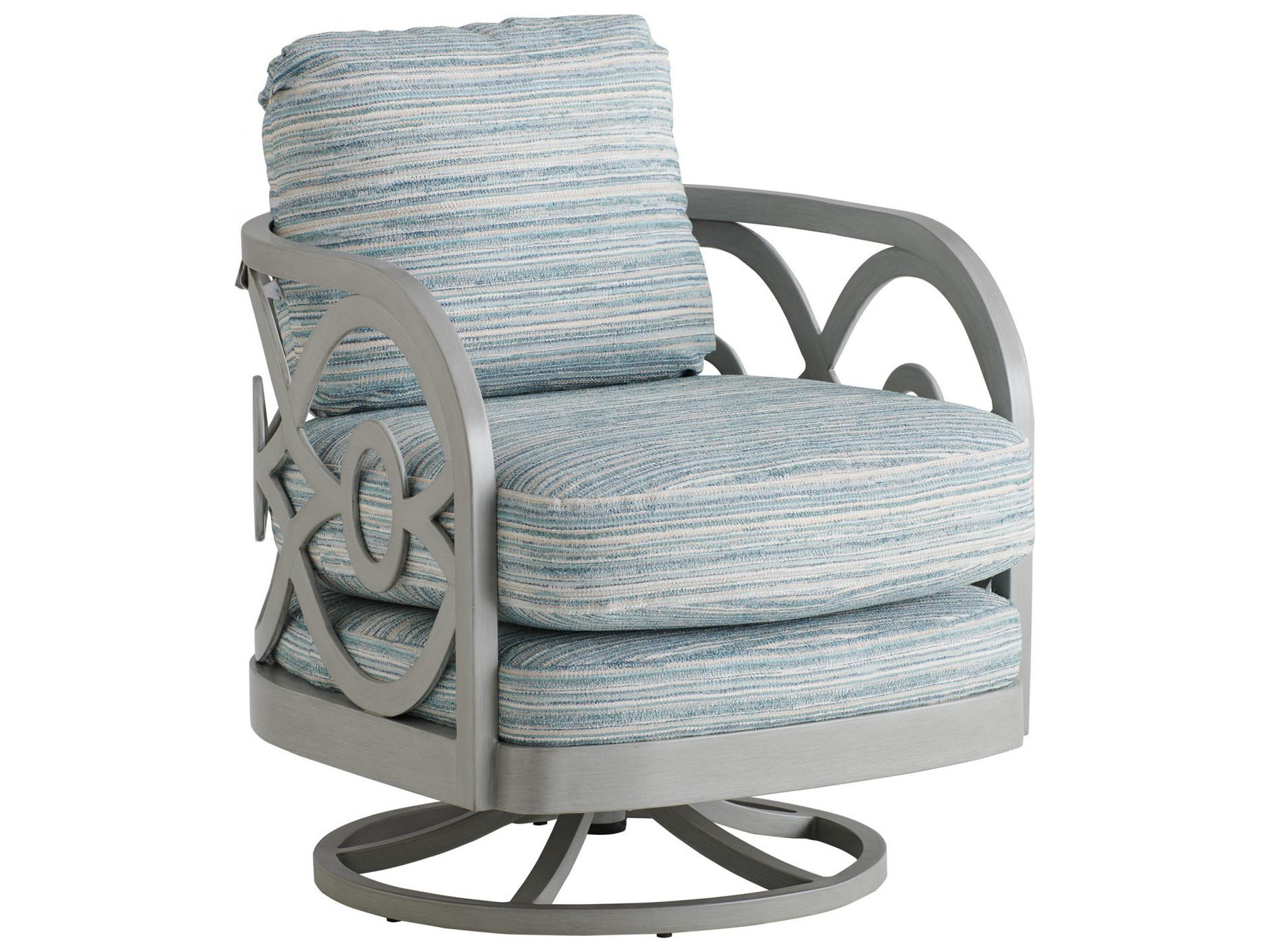 Tommy Bahama Outdoor Silver Sands Aluminum Occasional Swivel Lounge Chair