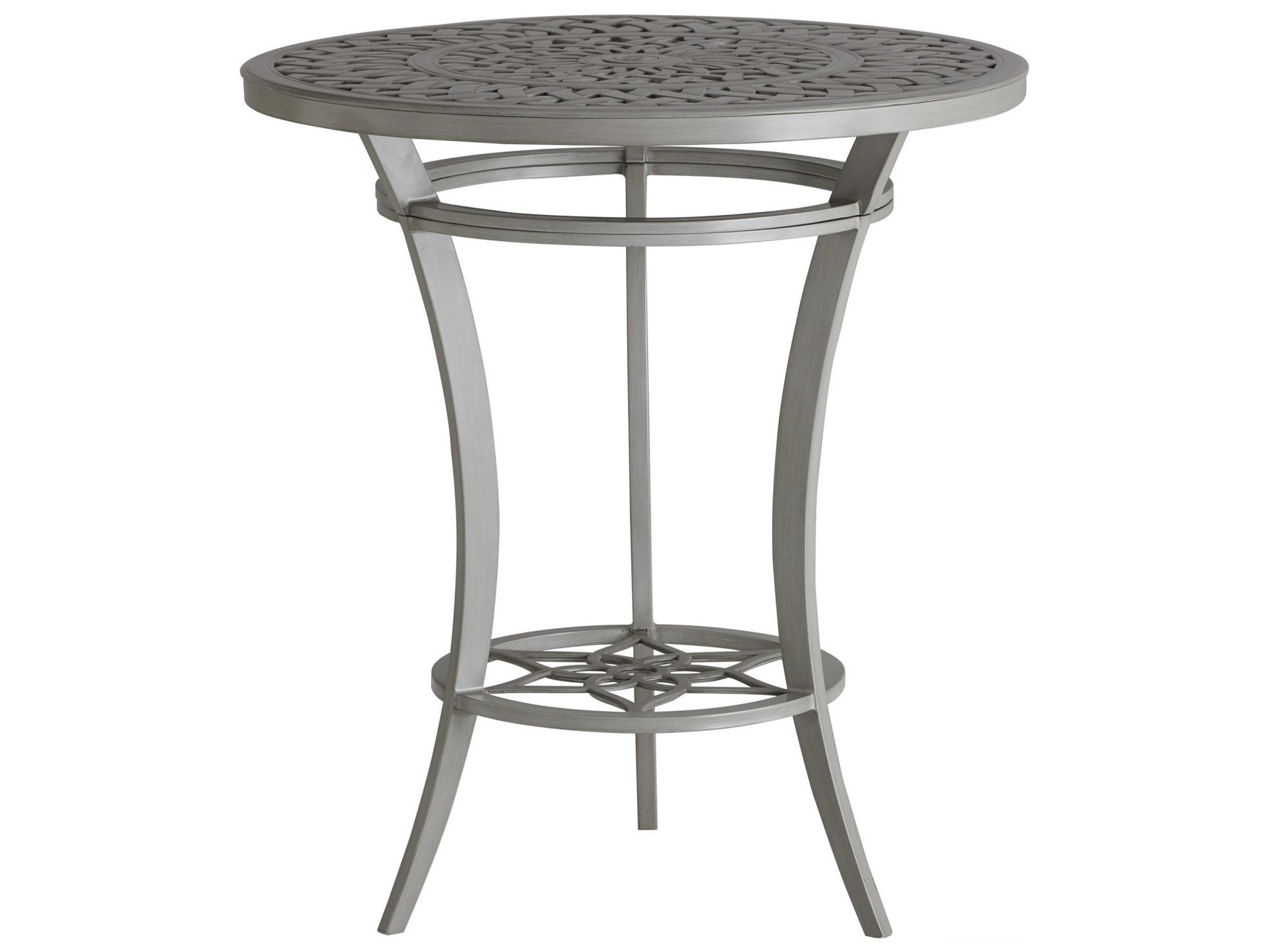 Tommy Bahama Outdoor Silver Sands Aluminum Round High / Low Bistro Table