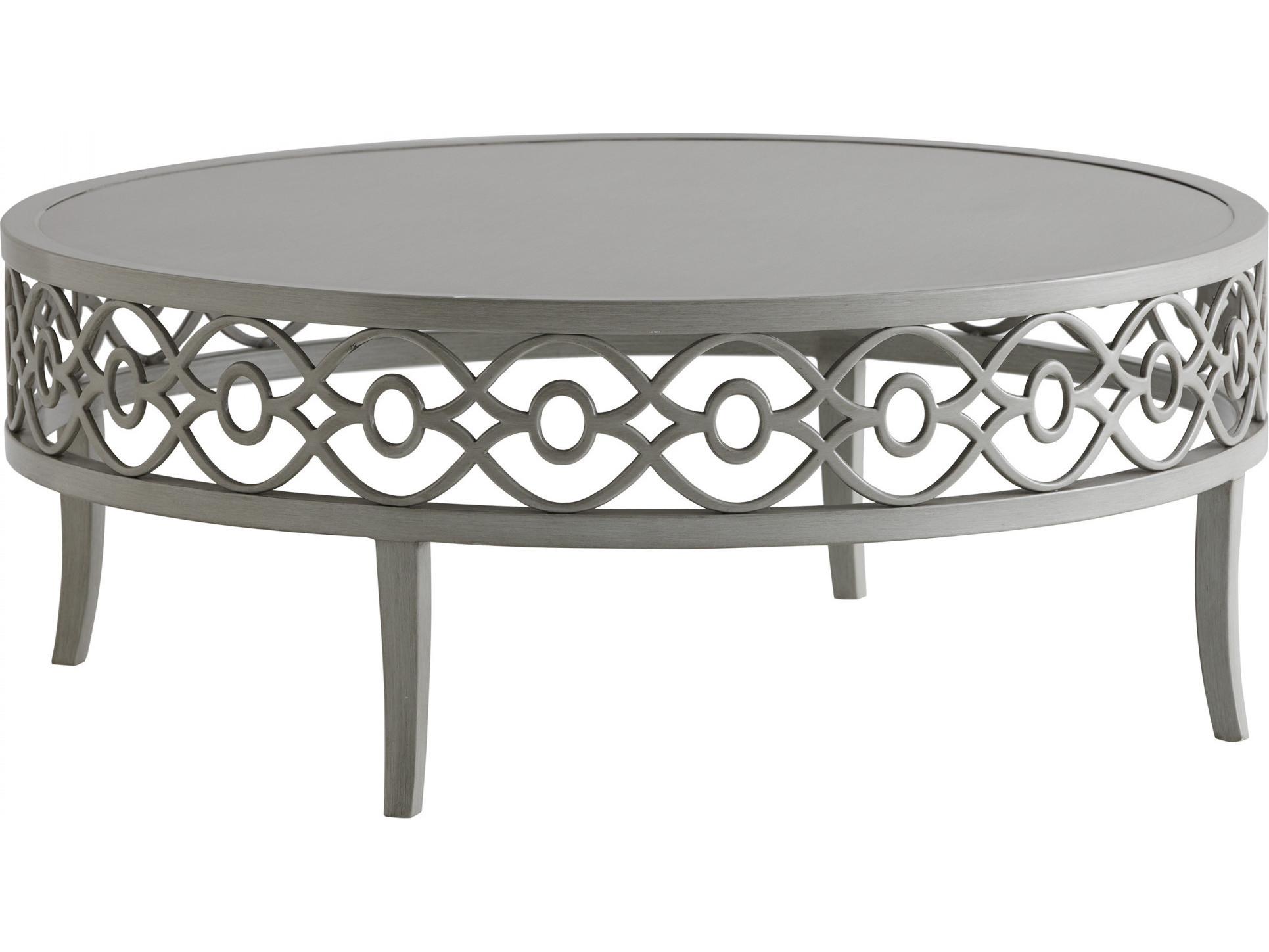 Tommy Bahama Outdoor Silver Sands Aluminum Round Coffee Table