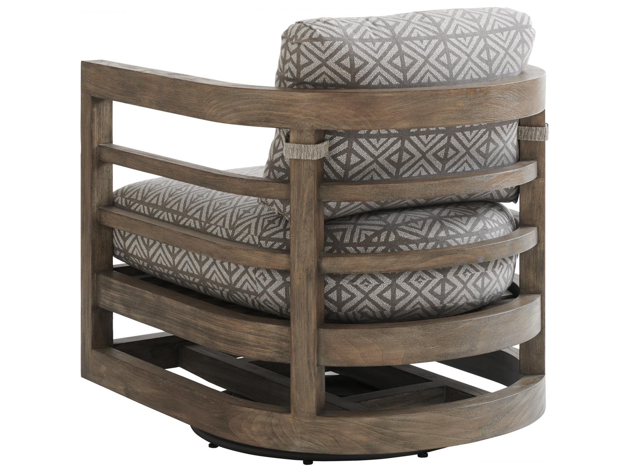 Tommy Bahama Outdoor La Jolla Teak Occasional Swivel Lounge Chair