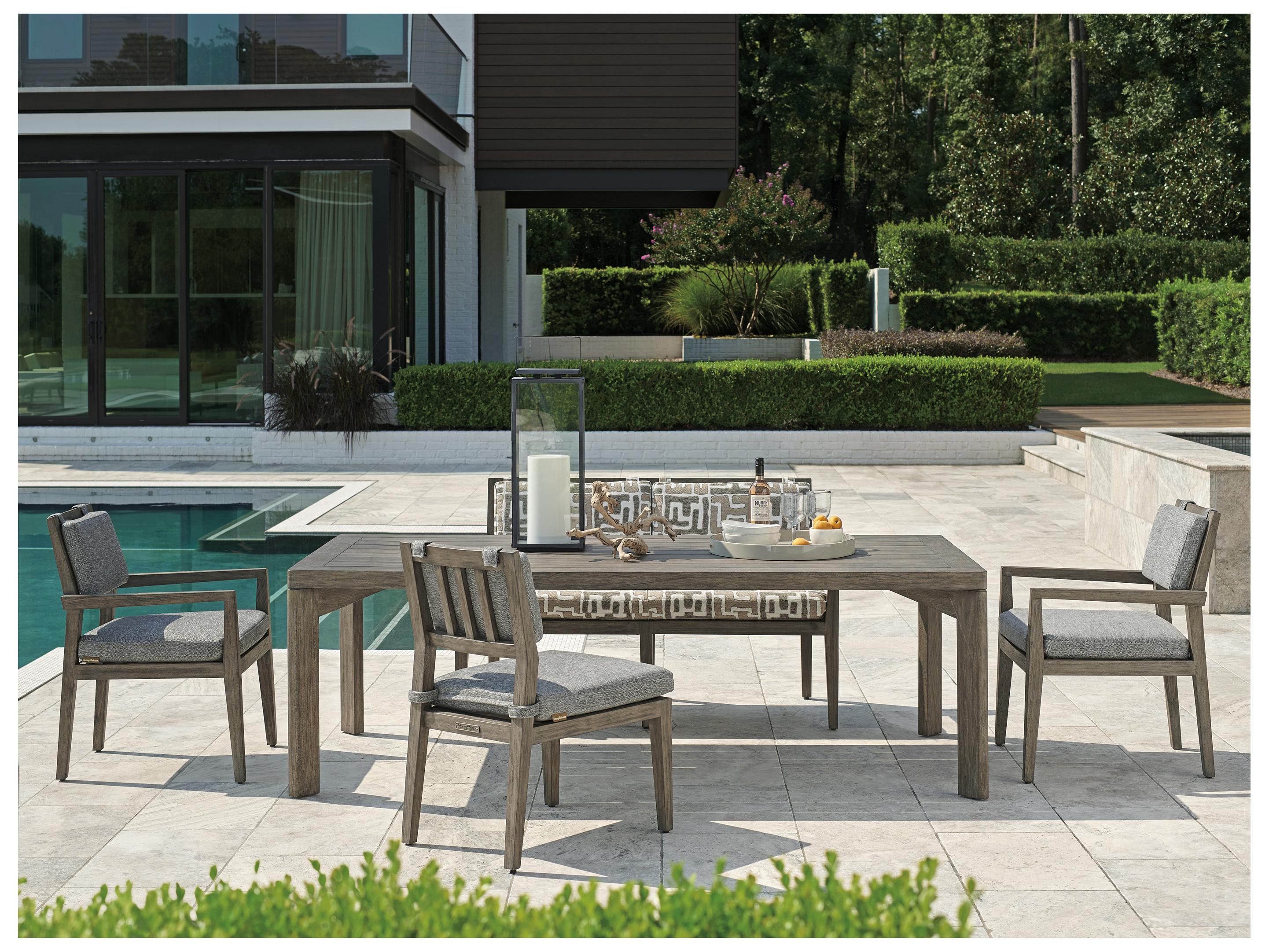 Tommy Bahama Outdoor La Jolla Teak Dining Arm Chair