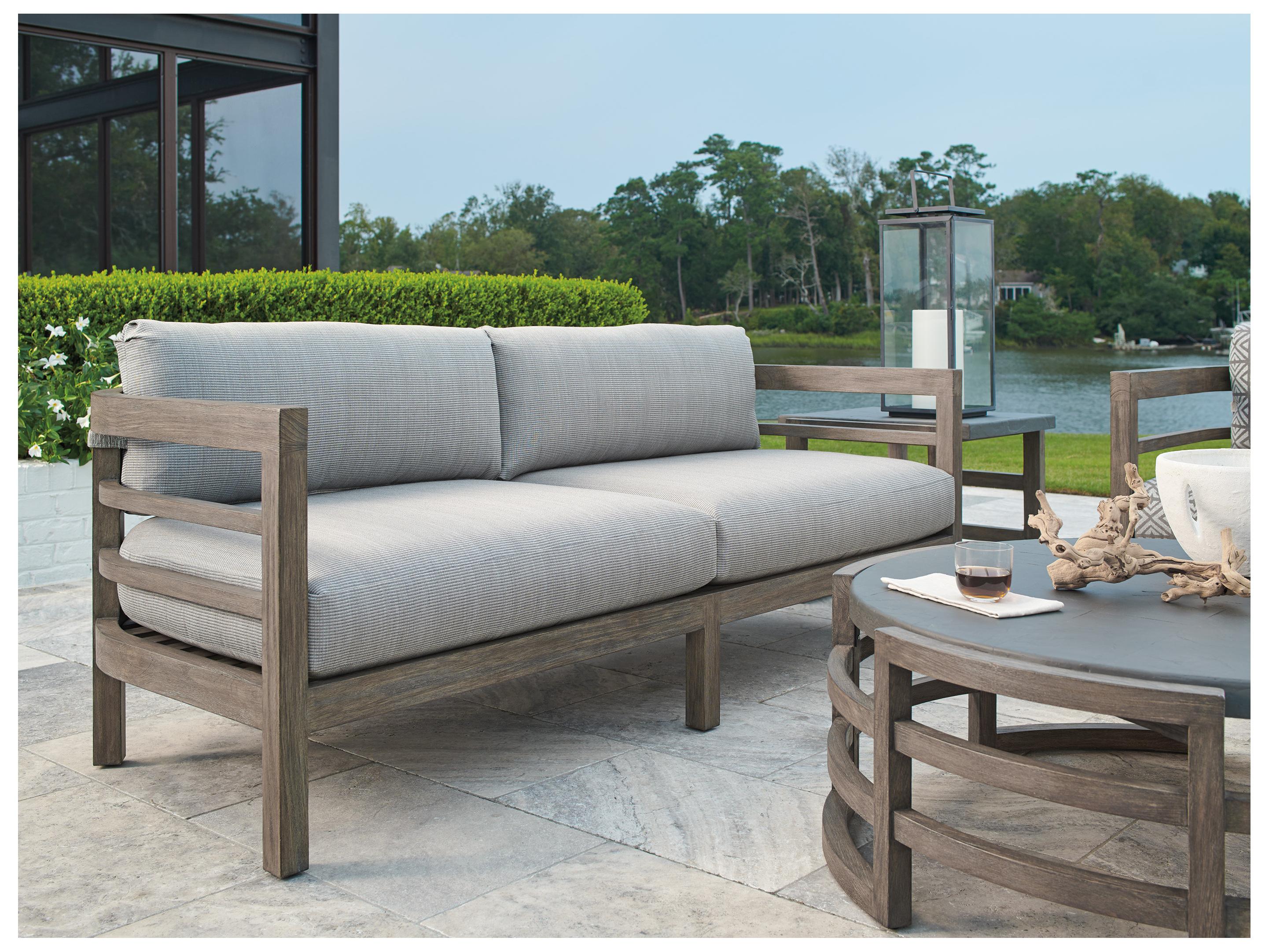 Tommy Bahama Outdoor La Jolla Teak Sofa