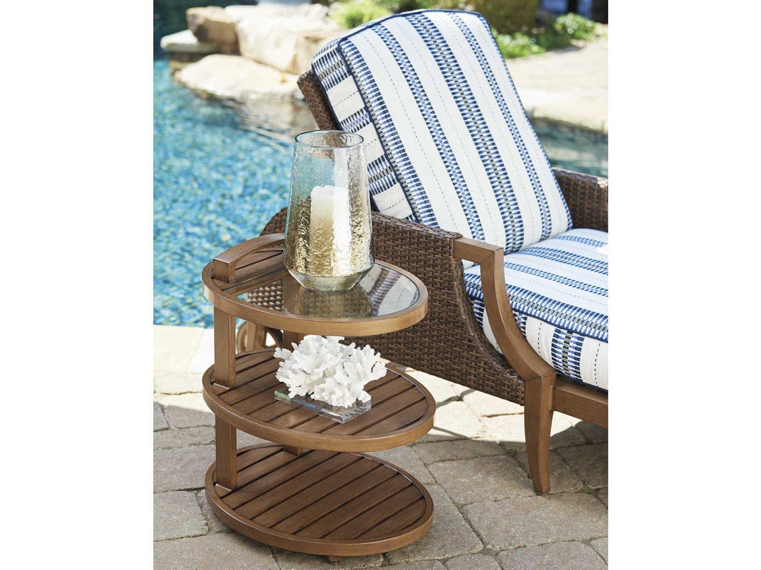 Tommy Bahama Outdoor Harbor Isle Wicker Cushion Lounge Set