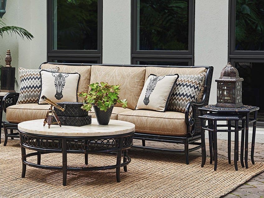 Tommy Bahama Outdoor Marimba Wicker Cushion Lounge Set
