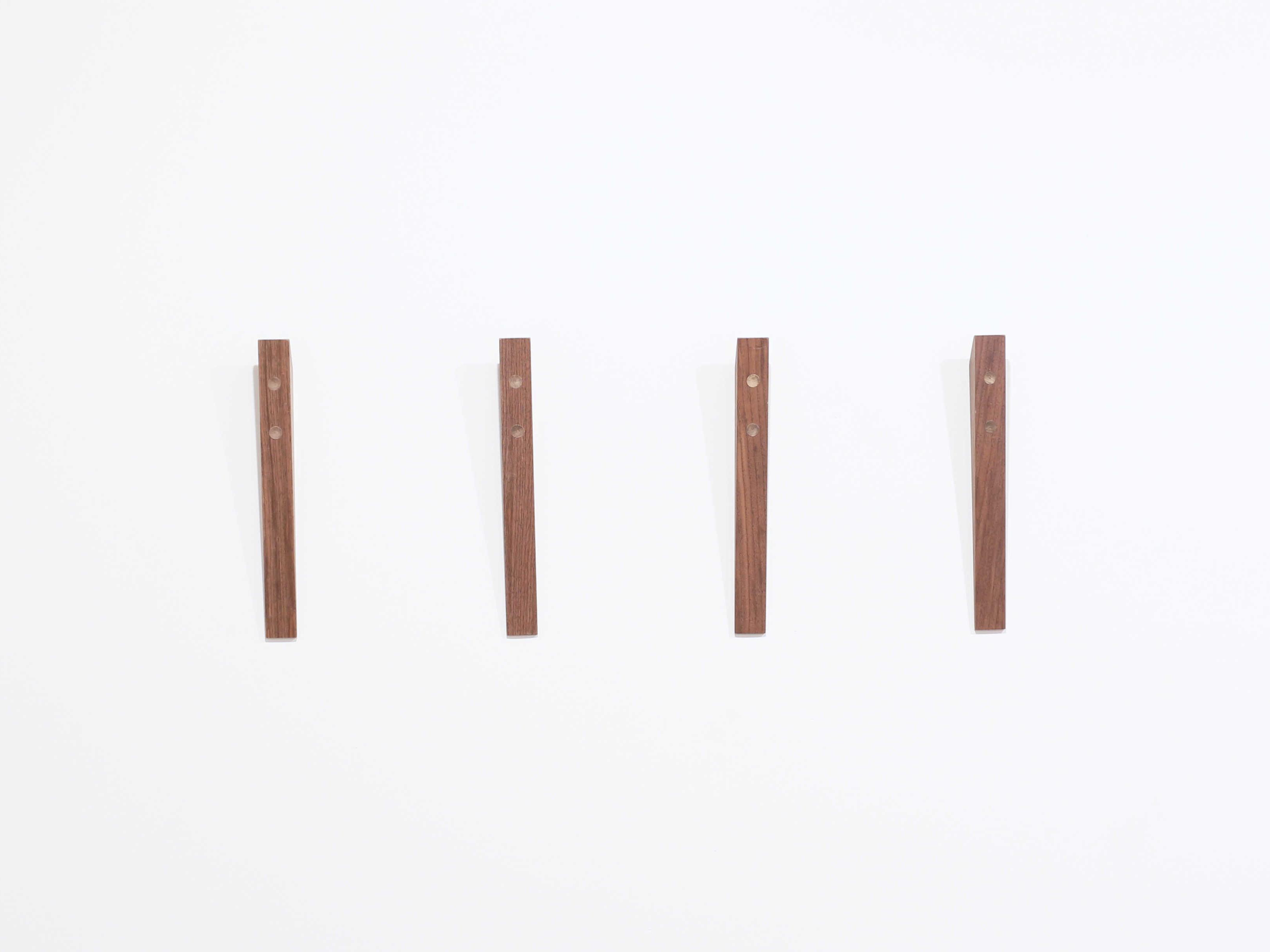 Tronk Design Walnut Book Hook Coat Rack