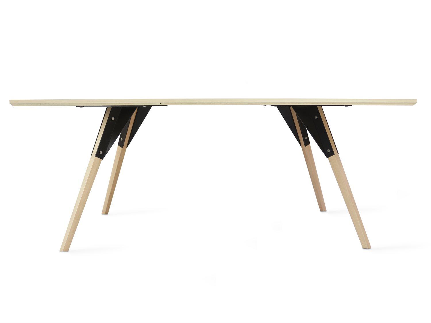Tronk Design Clarke Collection Oval Wood Black Coffee Table