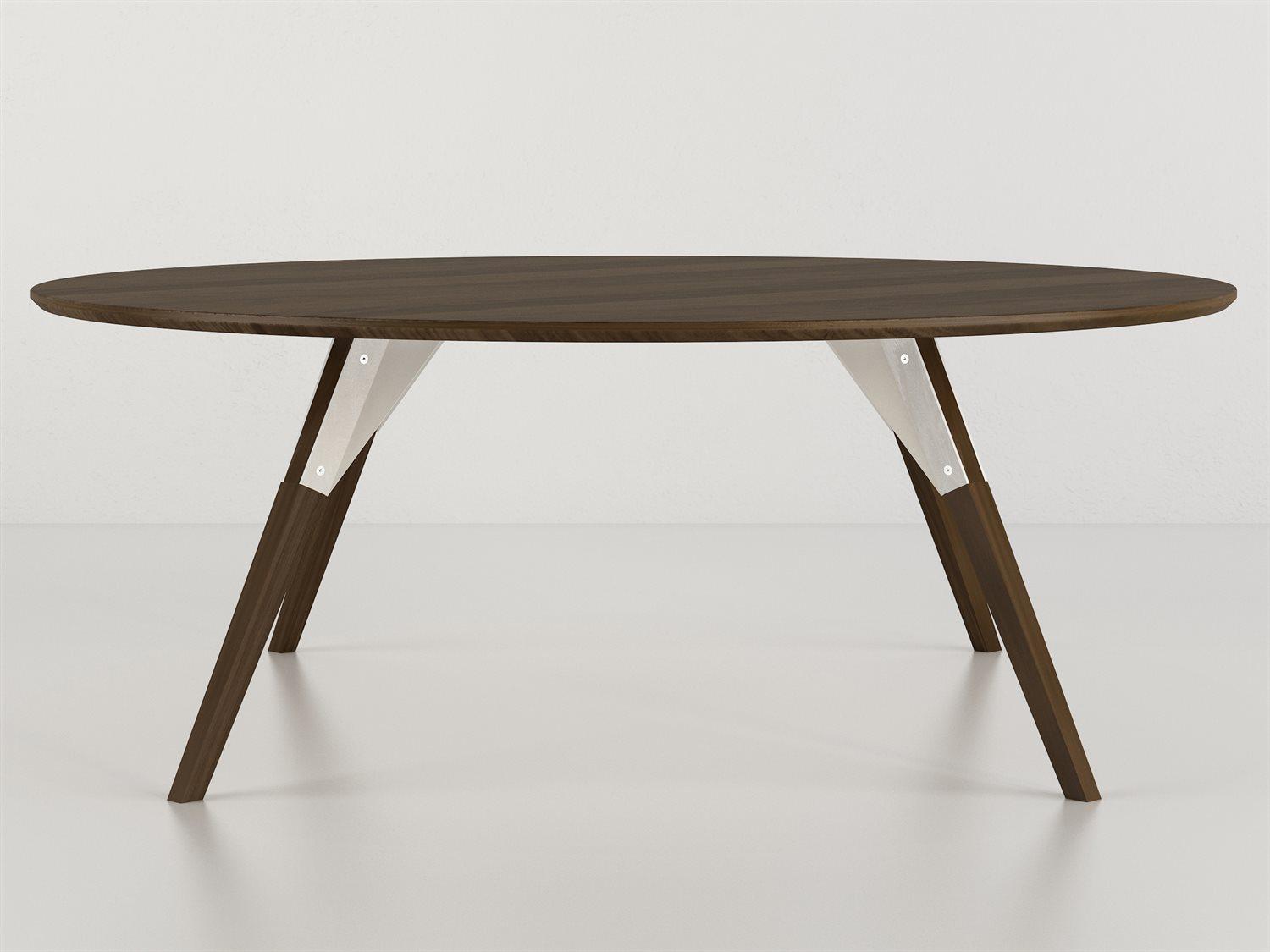 Tronk Design Clarke Collection Round Wood White Coffee Table