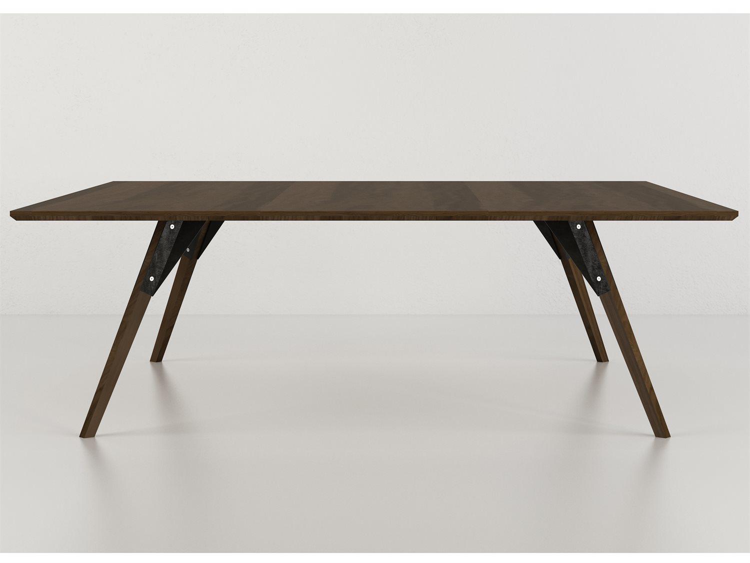 Tronk Design Clarke Collection Rectangular Wood Black Coffee Table