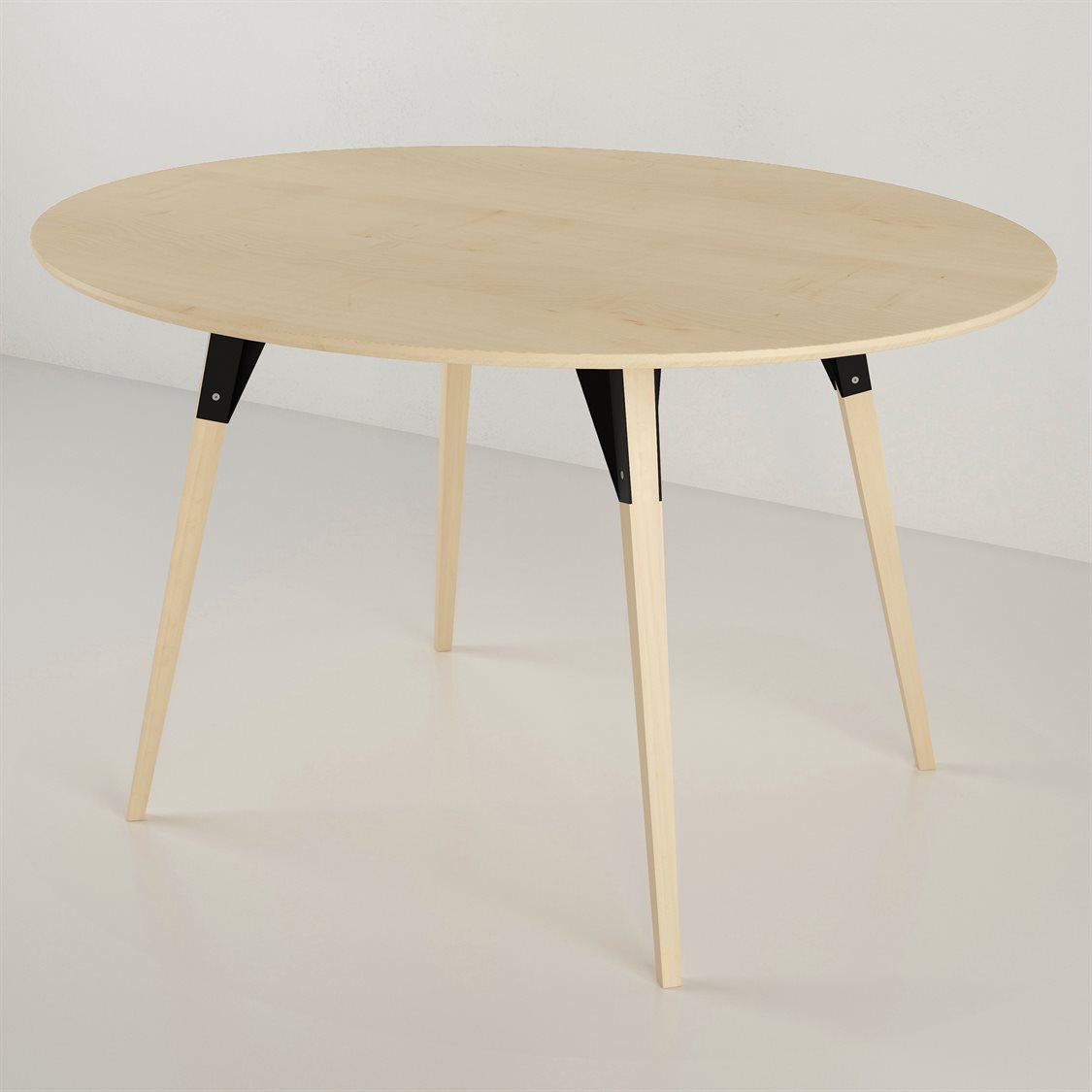 Tronk Design Clarke Collection Oval Wood Black Dining Table