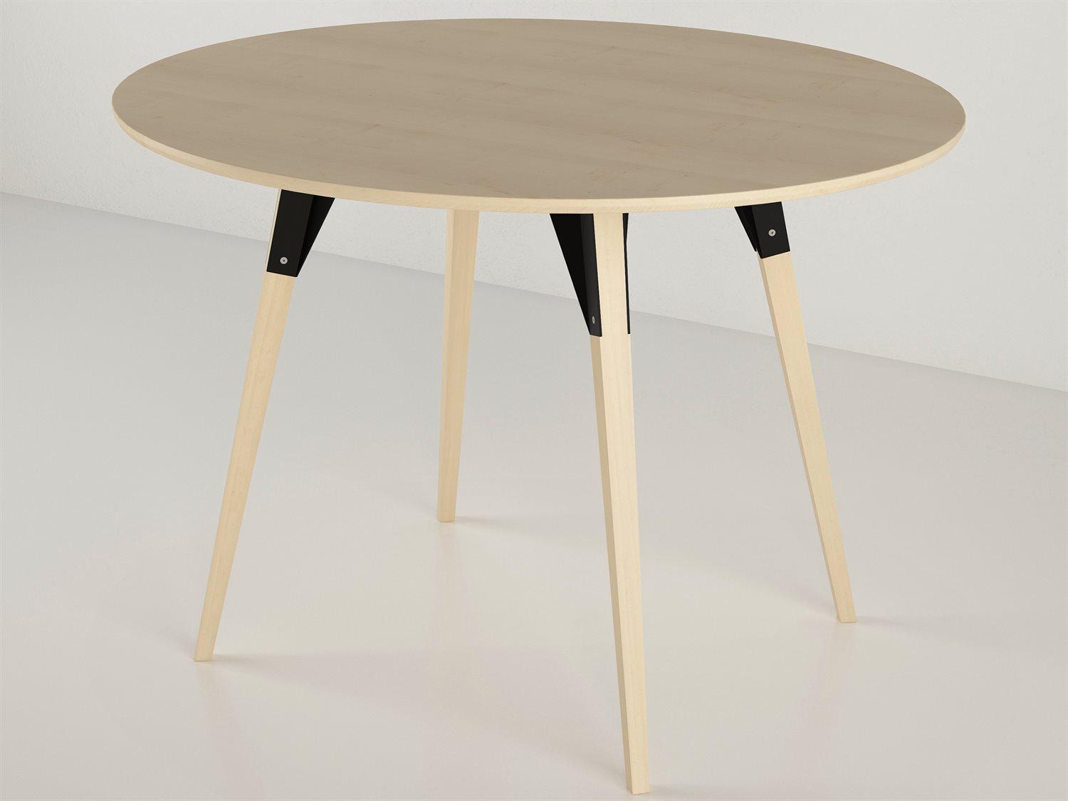 Tronk Design Clarke Collection Oval Wood Black Dining Table