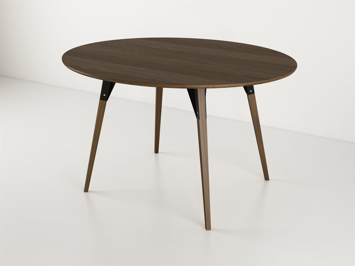 Tronk Design Clarke Collection Oval Wood Black Dining Table