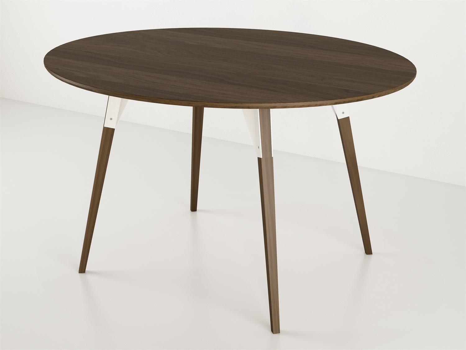 Tronk Design Clarke Collection Oval Wood White Dining Table