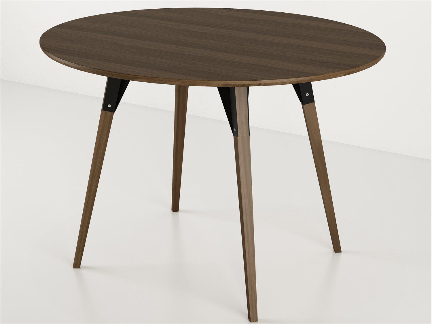 Tronk Design Clarke Collection Oval Wood Black Dining Table