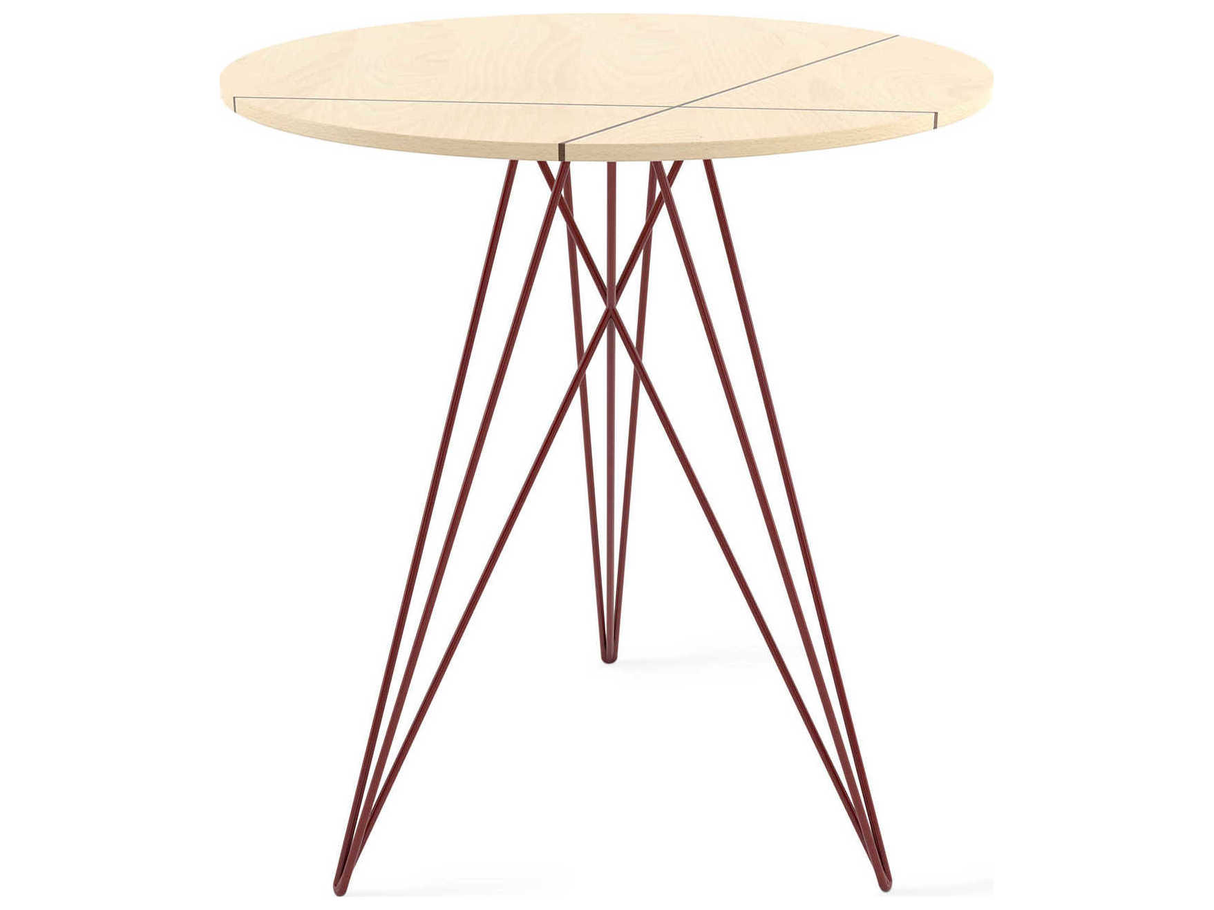 Tronk Design Hudson Round Wood End Table